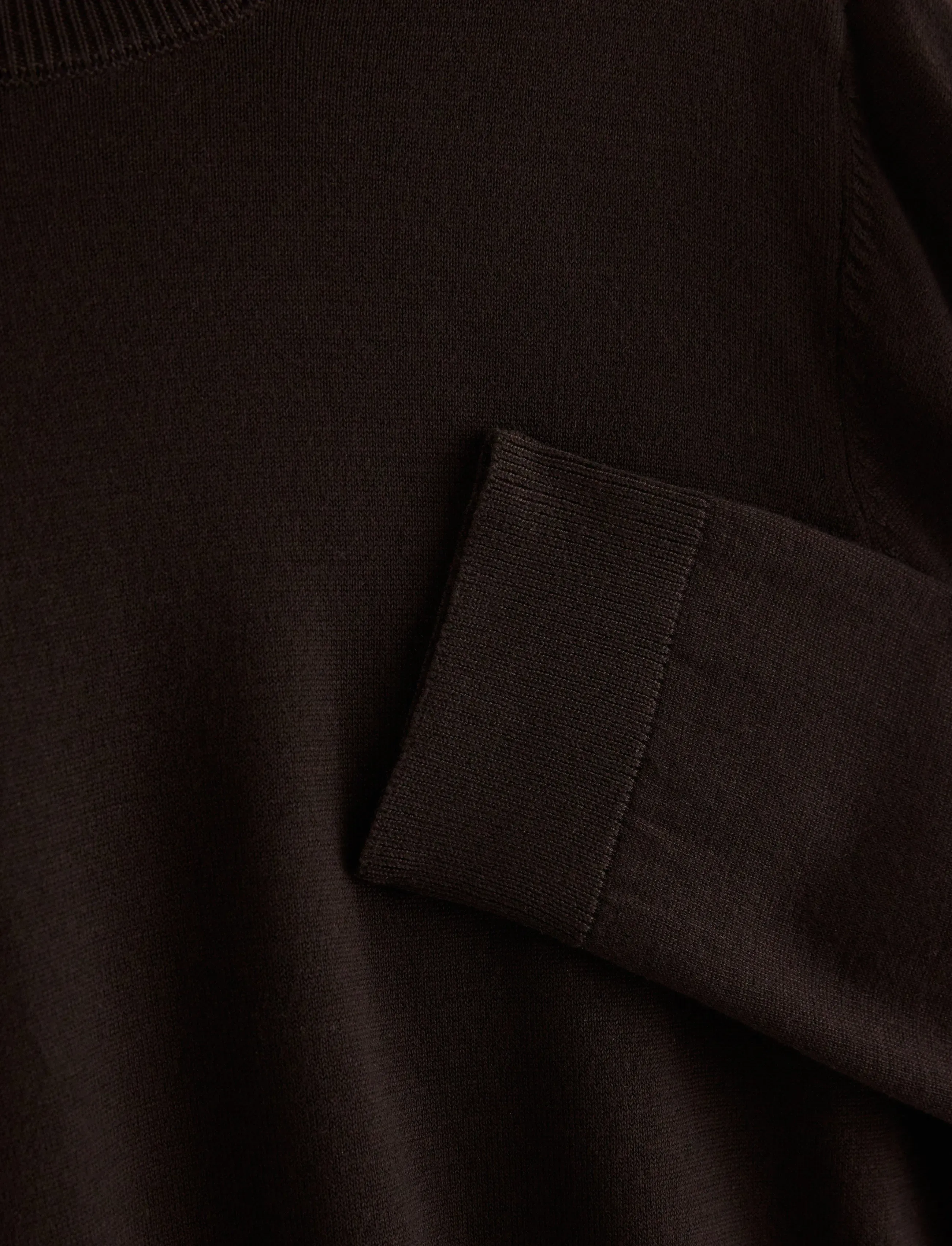Lindex - Fine-knit long-sleeved top - kampsunid - dark brown - 5
