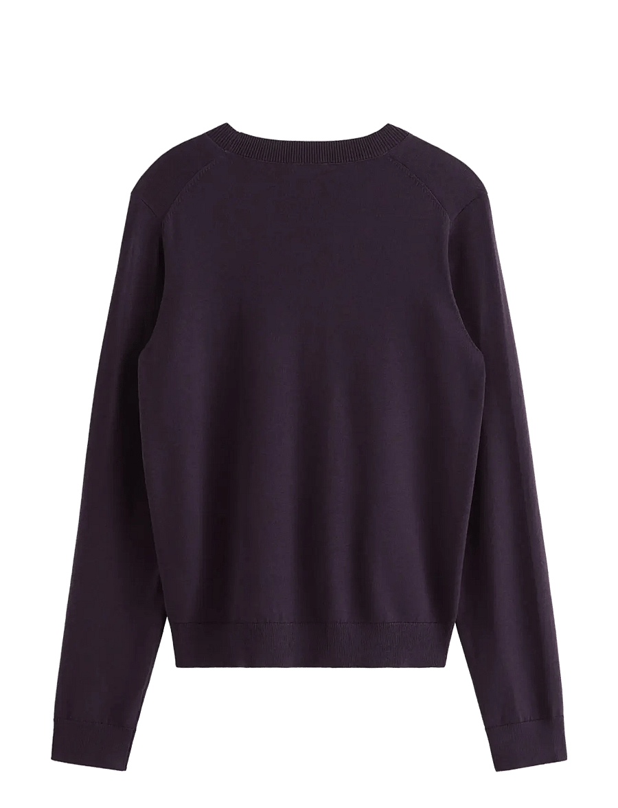 Lindex - Fine-knit long-sleeved top - kampsunid - dark dusty lilac - 2