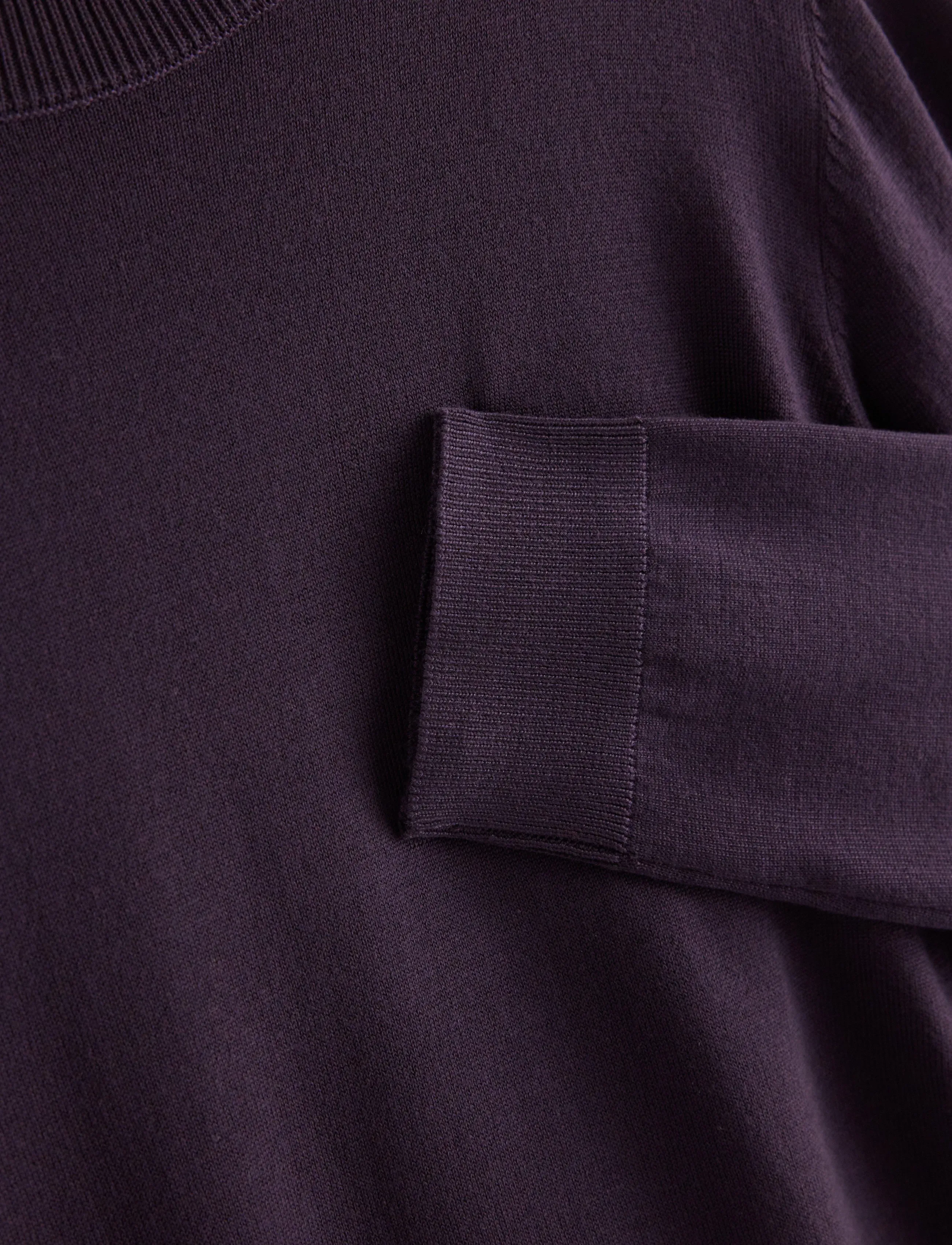 Lindex - Fine-knit long-sleeved top - kampsunid - dark dusty lilac - 5