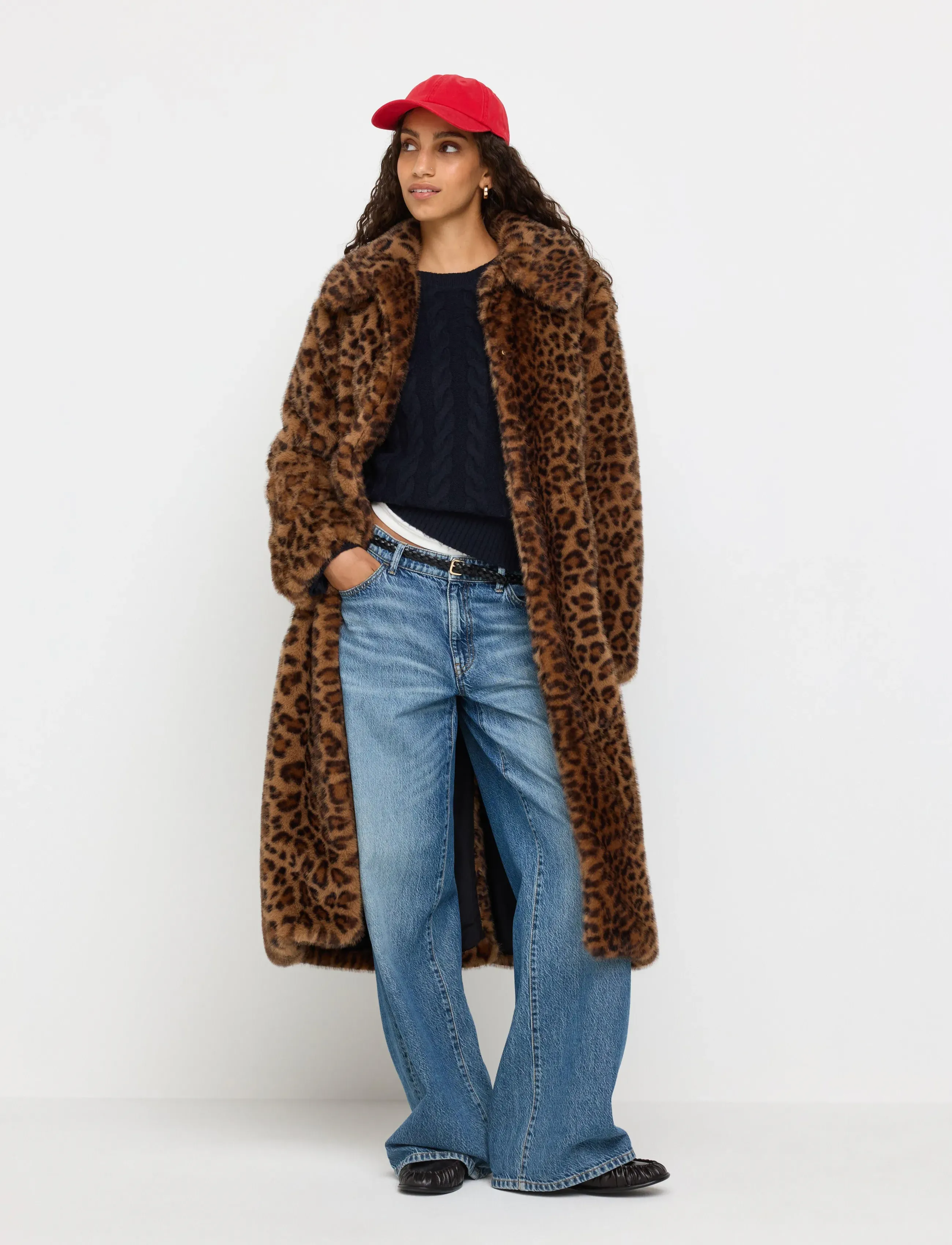 Lindex Coat in faux fur - Kleidung - CAMEL / brown