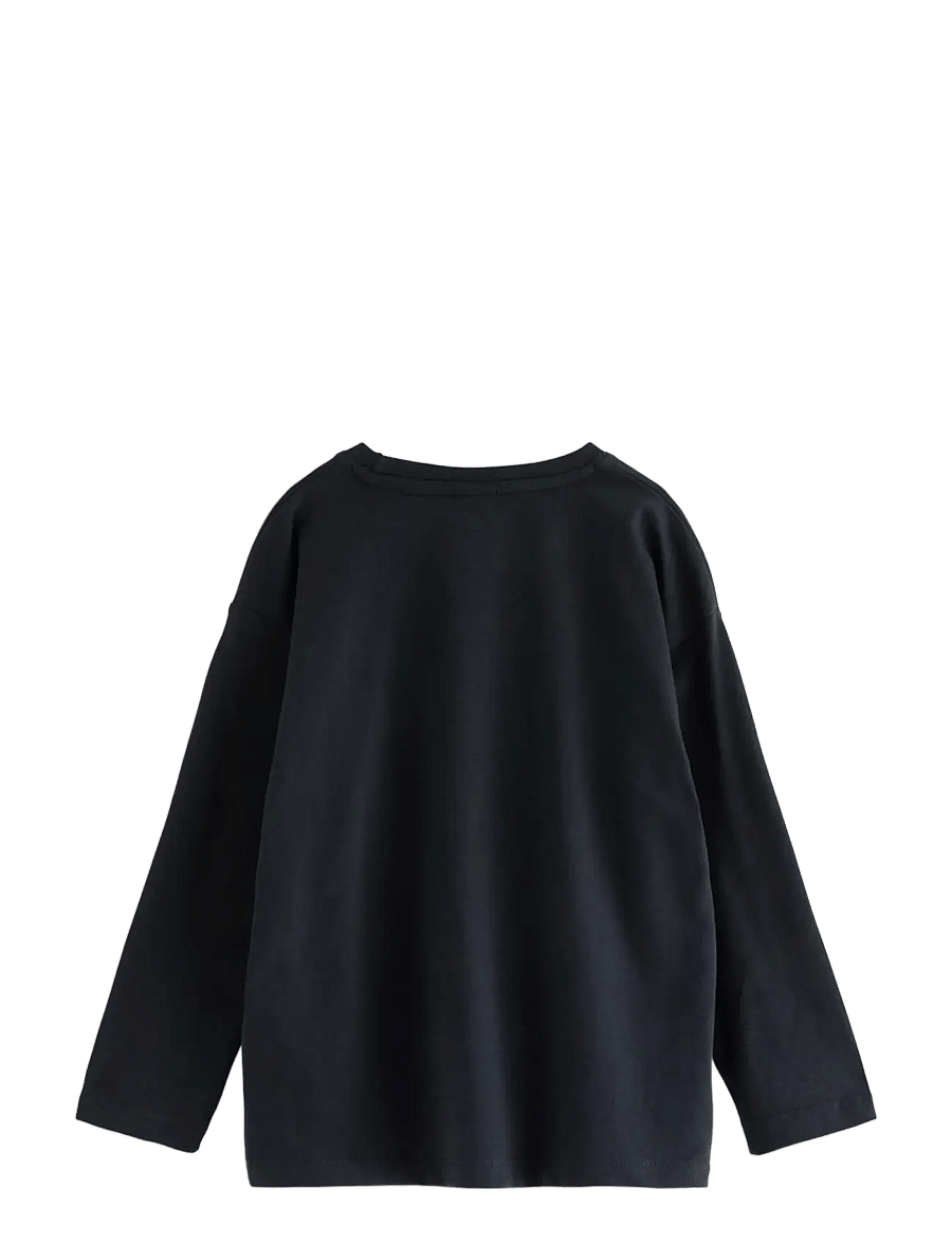 Lindex - Long-sleeved top with glow in the dark print - pikkade varrukatega t-särgid - black - 2