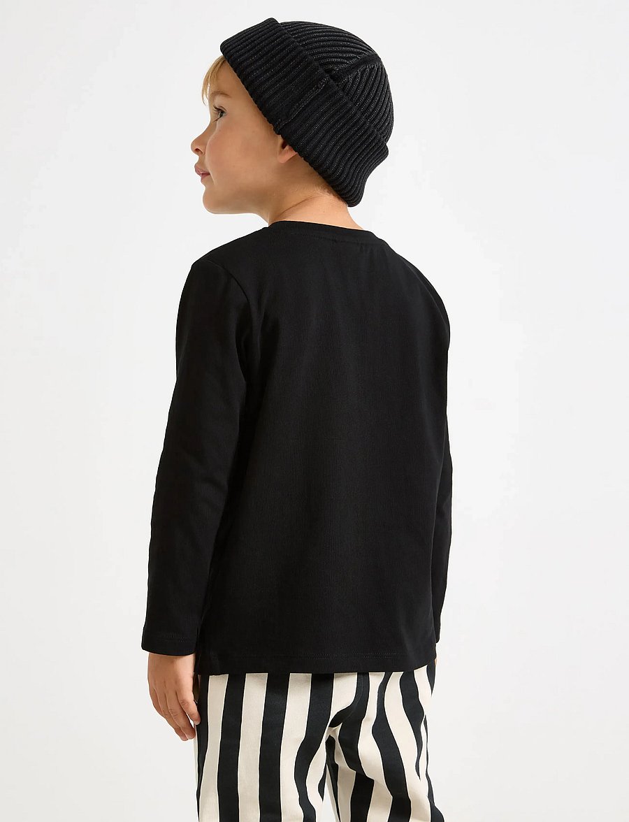 Lindex - Long-sleeved top with glow in the dark print - pikkade varrukatega t-särgid - black - 3