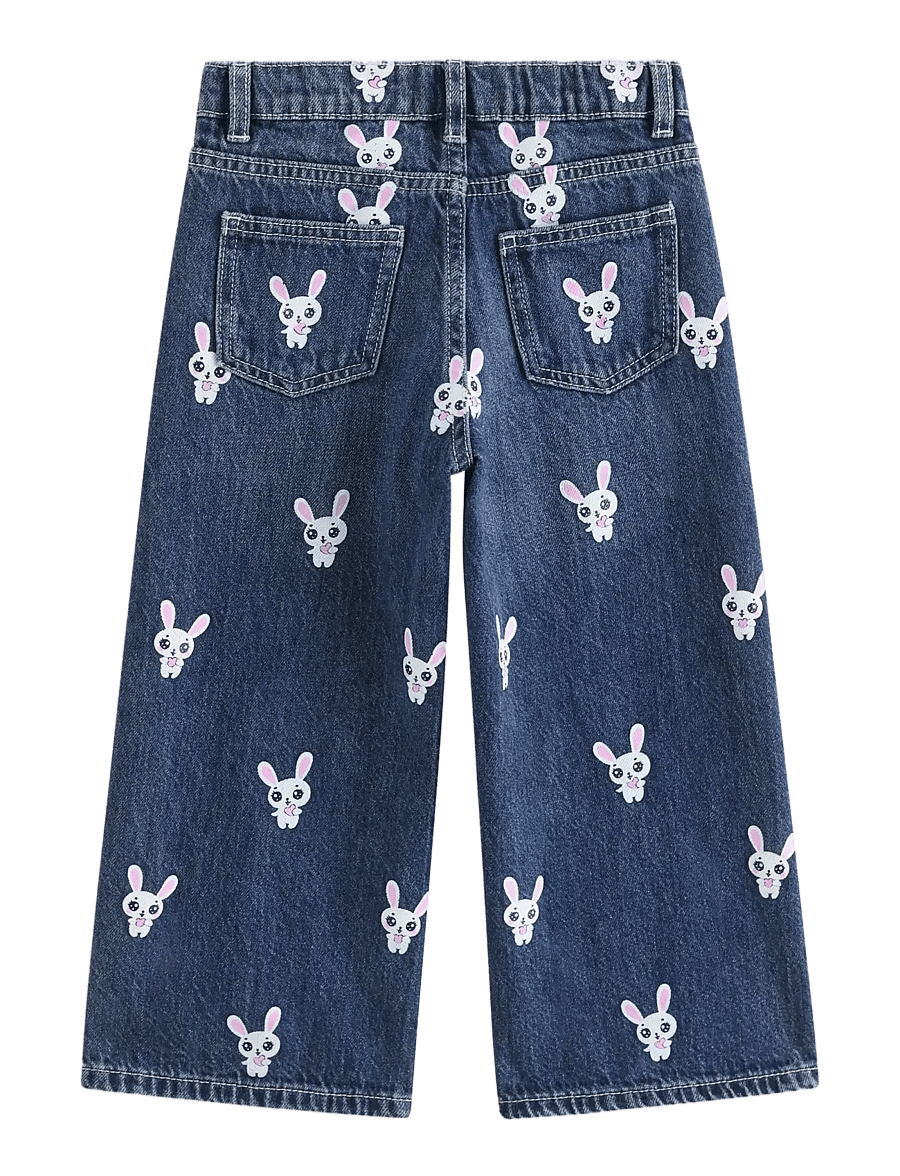 Lindex - Wide jeans with regular waist - laiad teksad - denim blue - 2