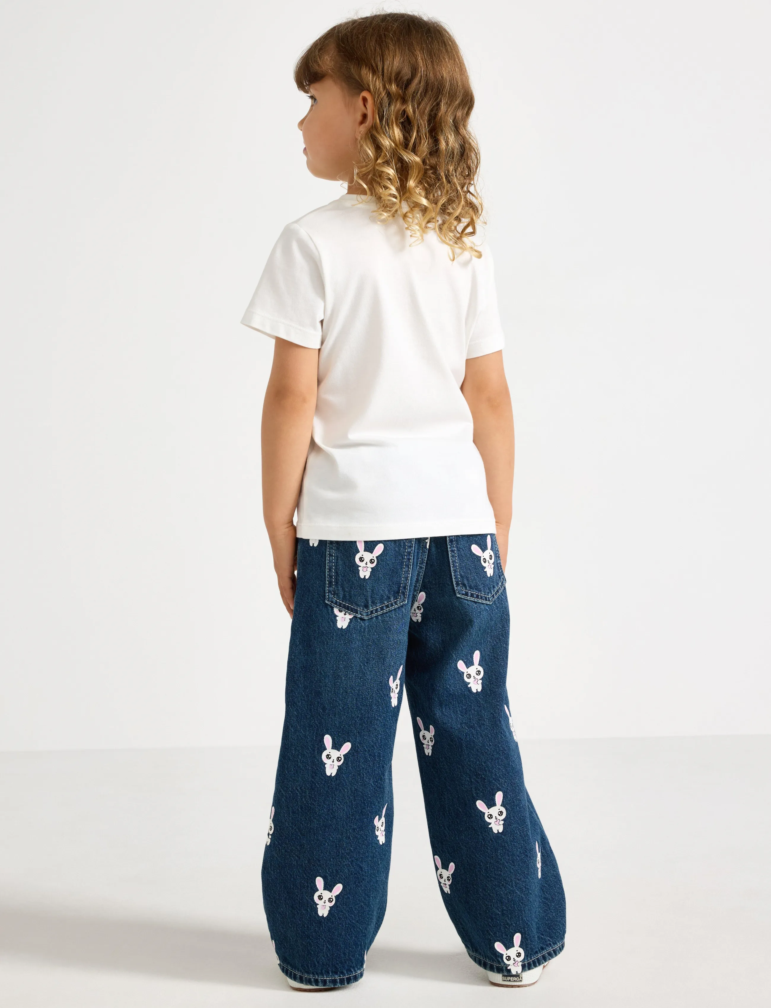 Lindex - Wide jeans with regular waist - laiad teksad - denim blue - 3