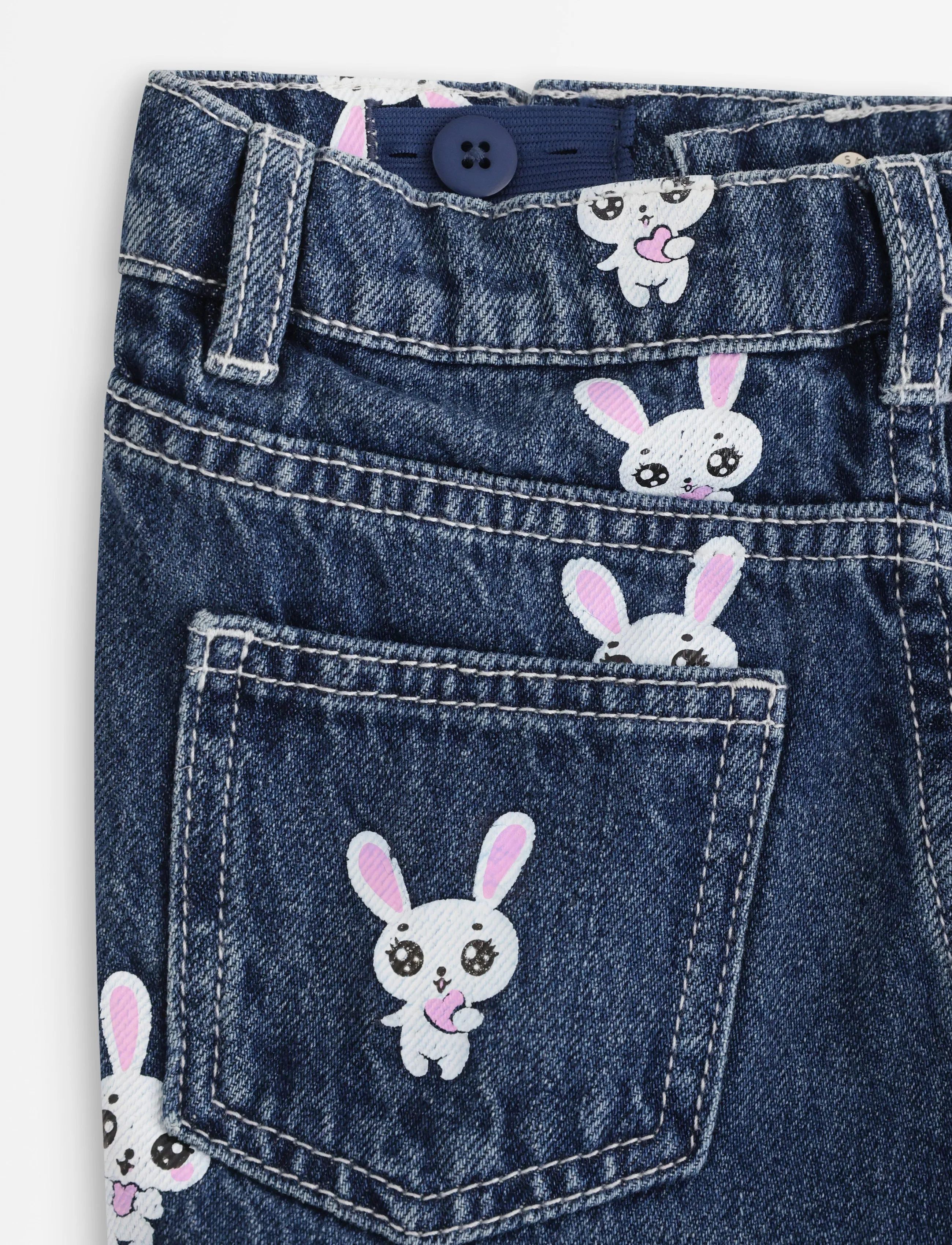 Lindex - Wide jeans with regular waist - laiad teksad - denim blue - 5