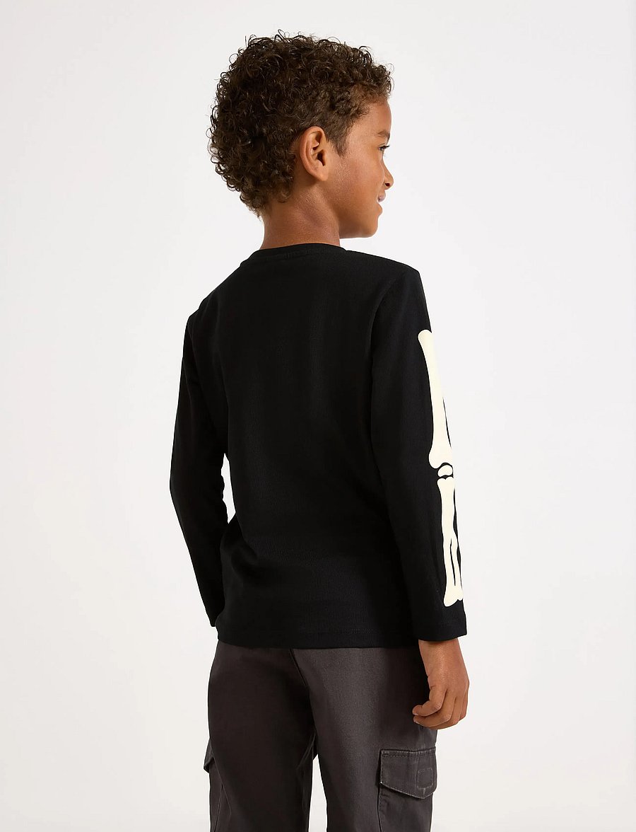 Lindex - Top with glow in the dark motif - langærmede t-shirts - black - 3