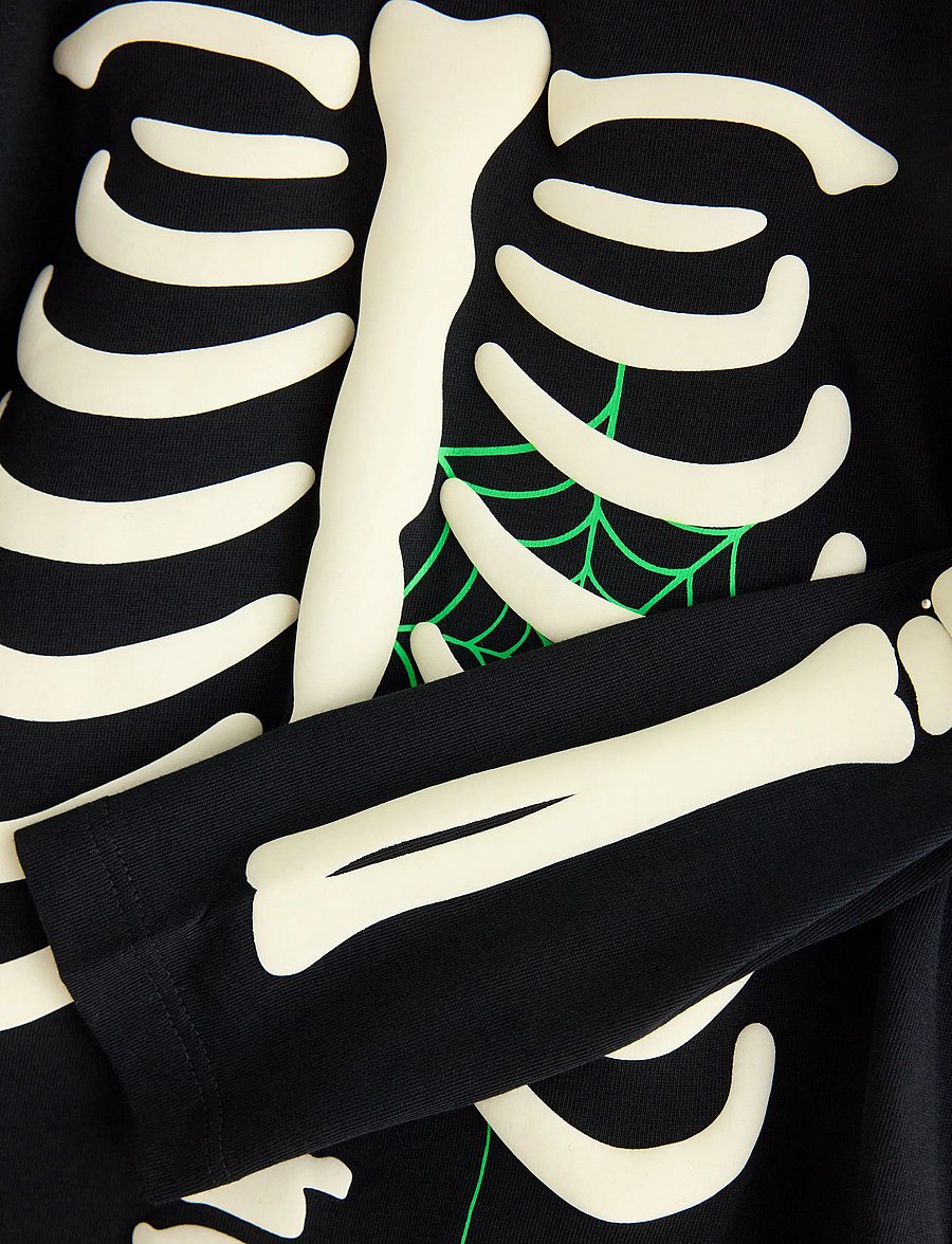 Lindex - Top with glow in the dark motif - langærmede t-shirts - black - 2