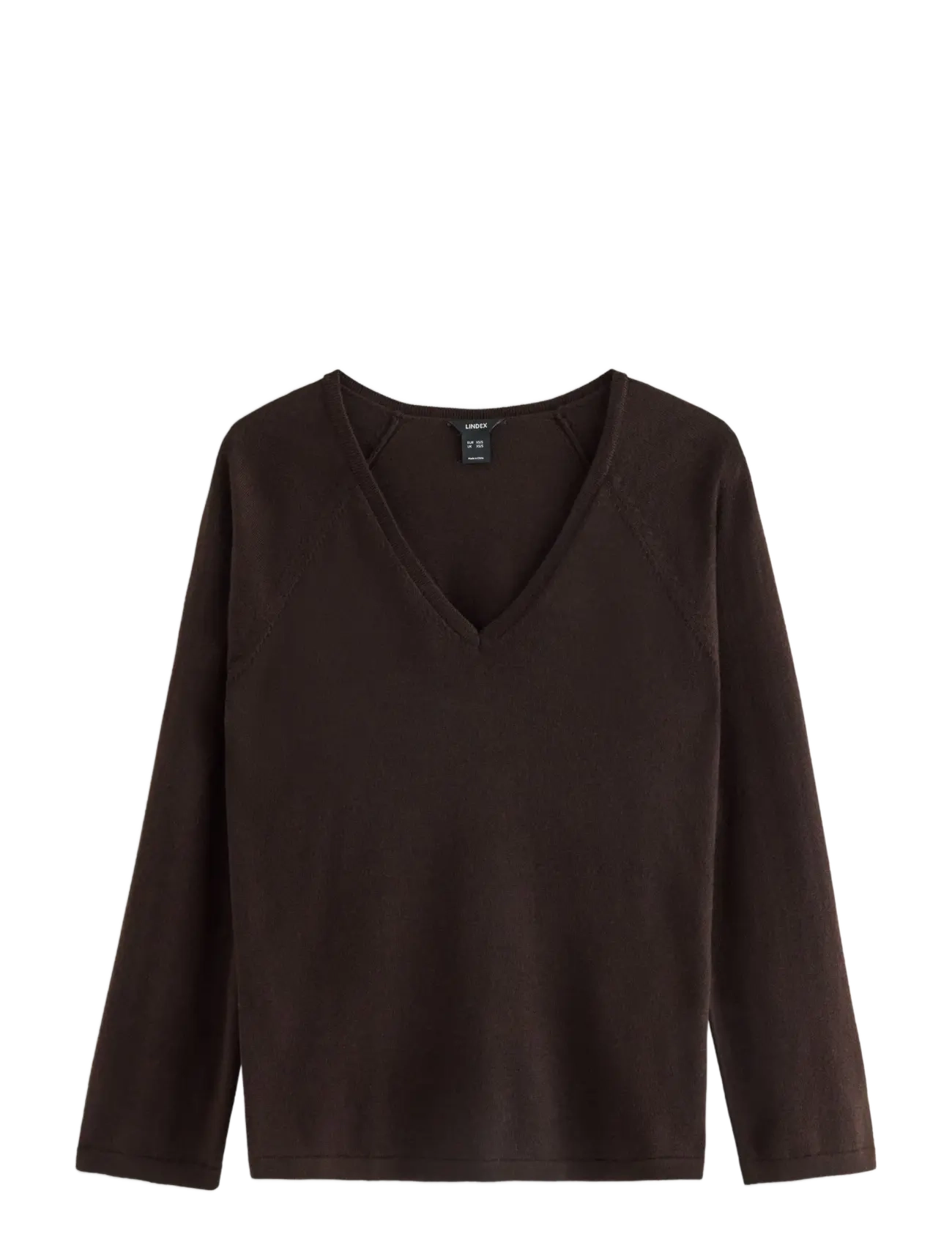 Lindex Fine-knit jumper in merino wool - Mysiga looks - DARK BROWN / brown