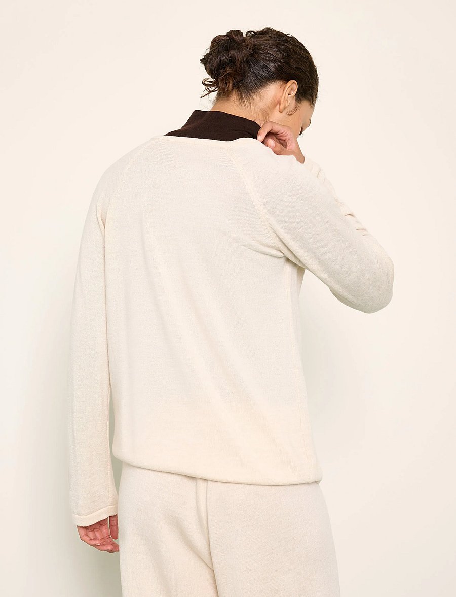 Lindex - Fine-knit jumper in merino wool - pullover - light beige - 3