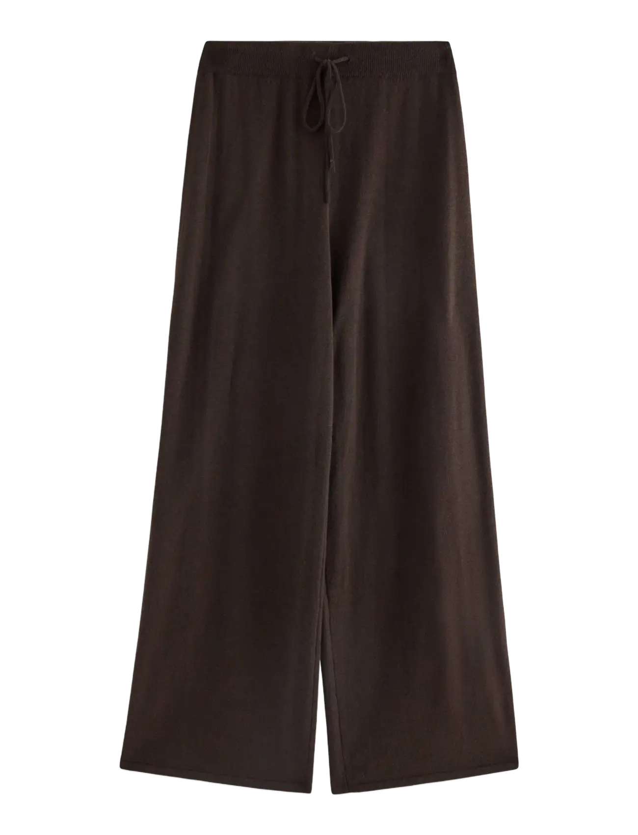 Lindex Cropped Wide Trousers In Merino Wool