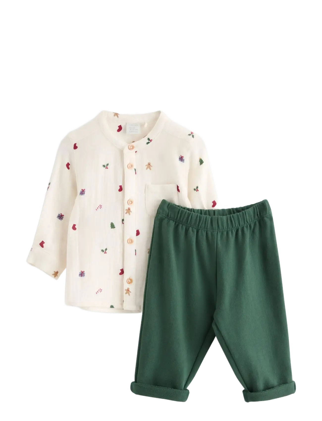Lindex Set with shirt and sweatpants - Neuheiten - LIGHT BEIGE / beige