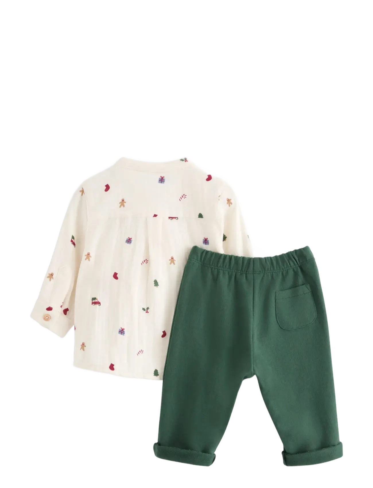 Lindex - Set with shirt and sweatpants - sets mit langärmeligem t-shirt - light beige - 1