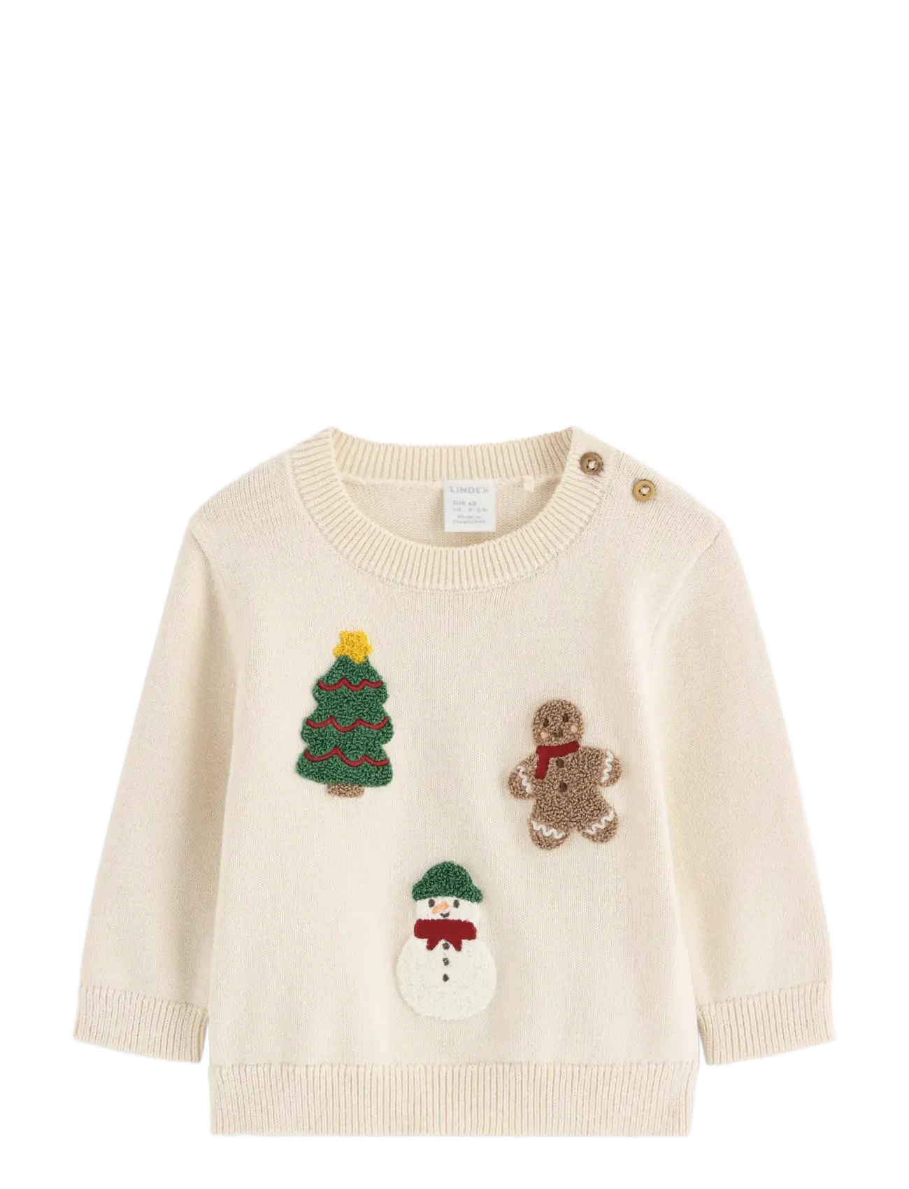 Lindex Knitted jumper - Strickmode - LIGHT BEIGE / beige