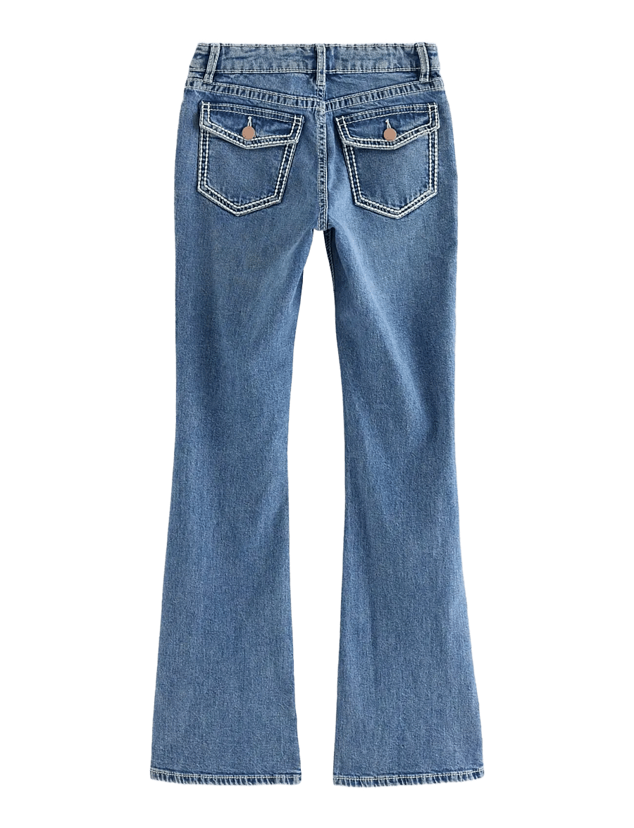 Lindex - FREJA Flared leg jeans with longer leg - denim - 1