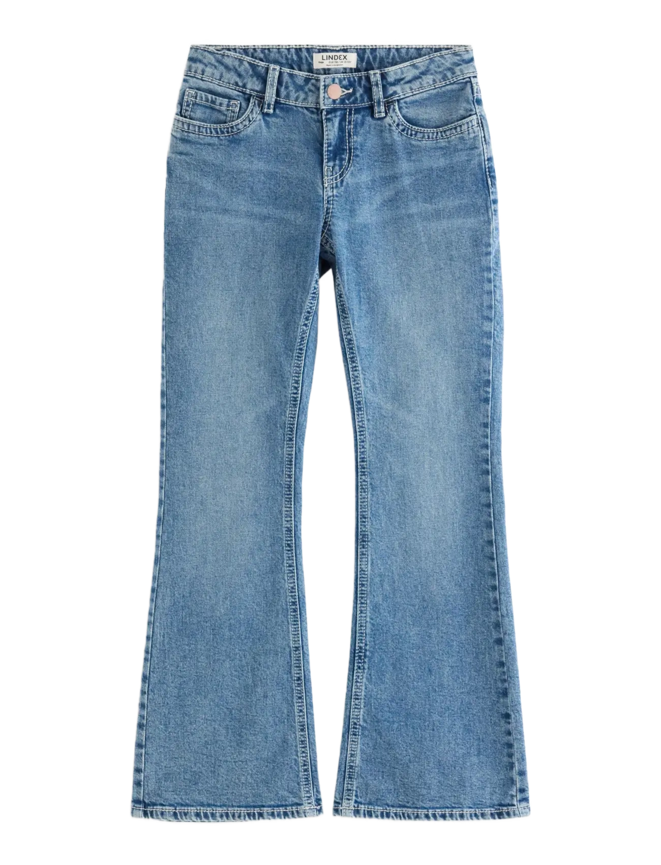 Lindex FREJA Flared leg jeans with shorter leg - Kleidung - DENIM / blue