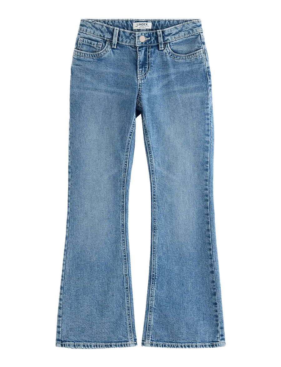 Lindex - FREJA Flared leg jeans with shorter leg - bootcut jeans - denim - 0