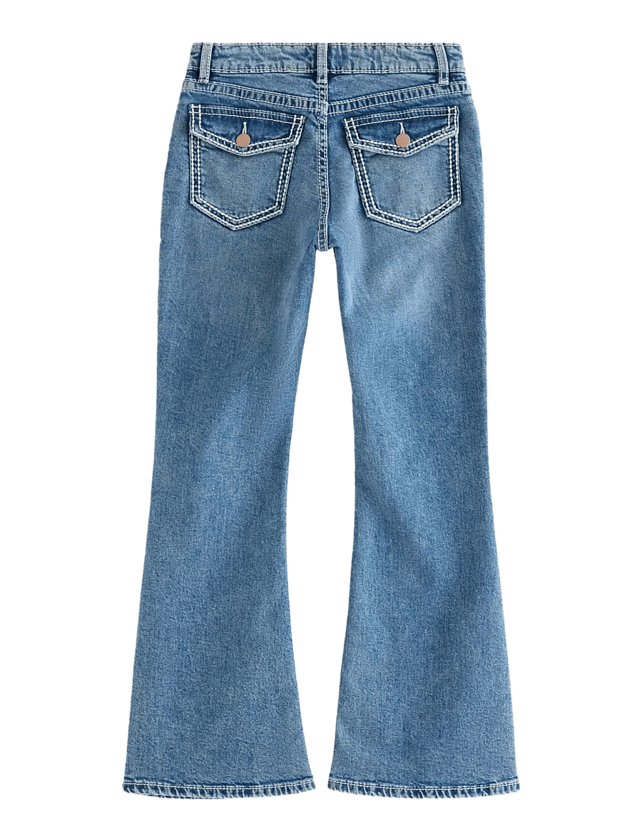 Lindex - FREJA Flared leg jeans with shorter leg - bootcut jeans - denim - 1