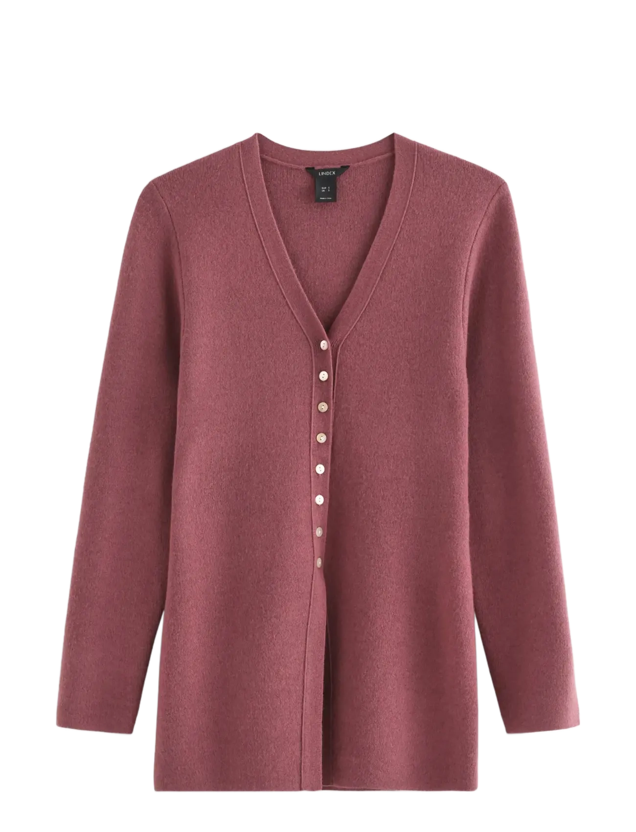 Lindex - Figure fit cardigan - dark dusty lilac - 1