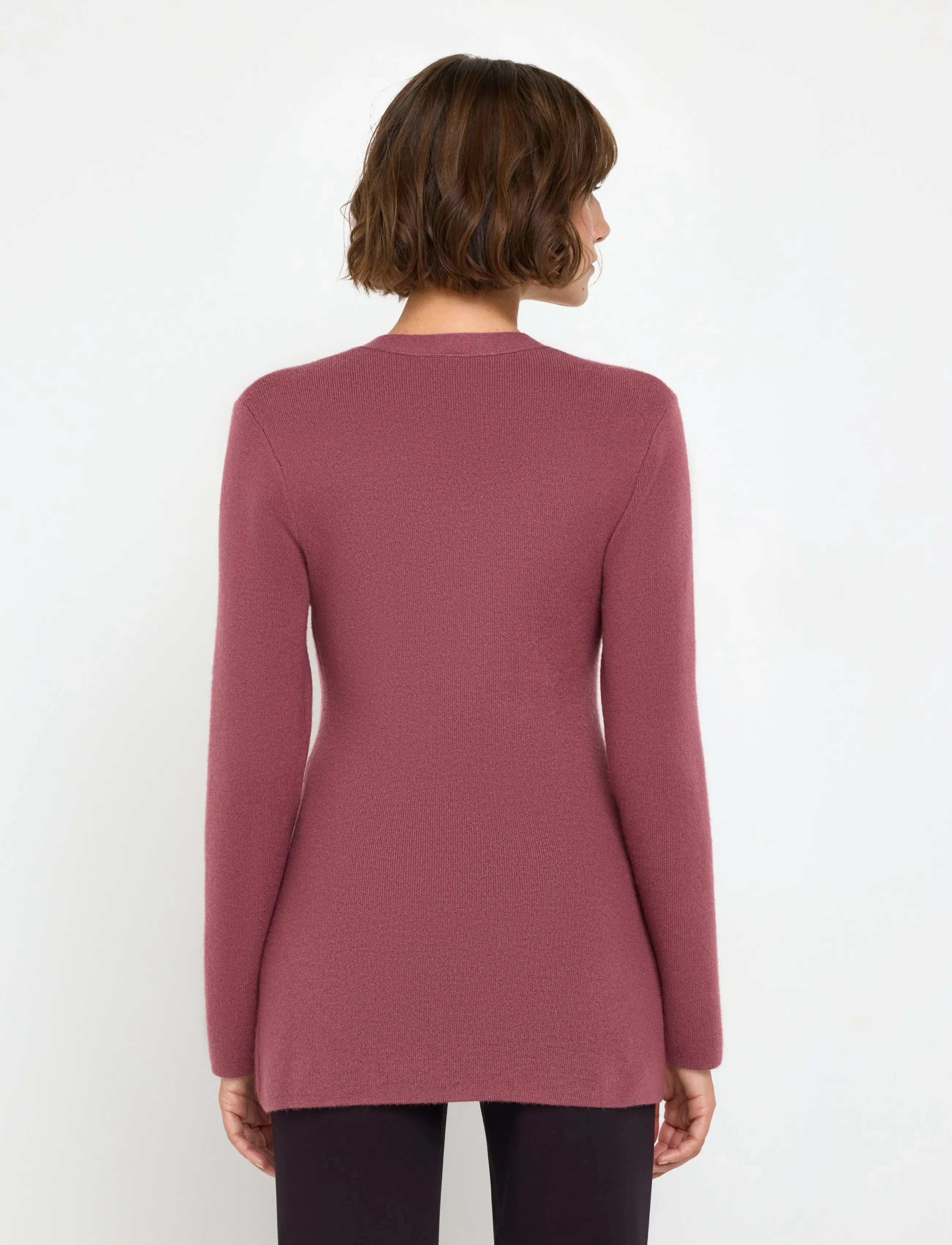 Lindex - Figure fit cardigan - dark dusty lilac - 3