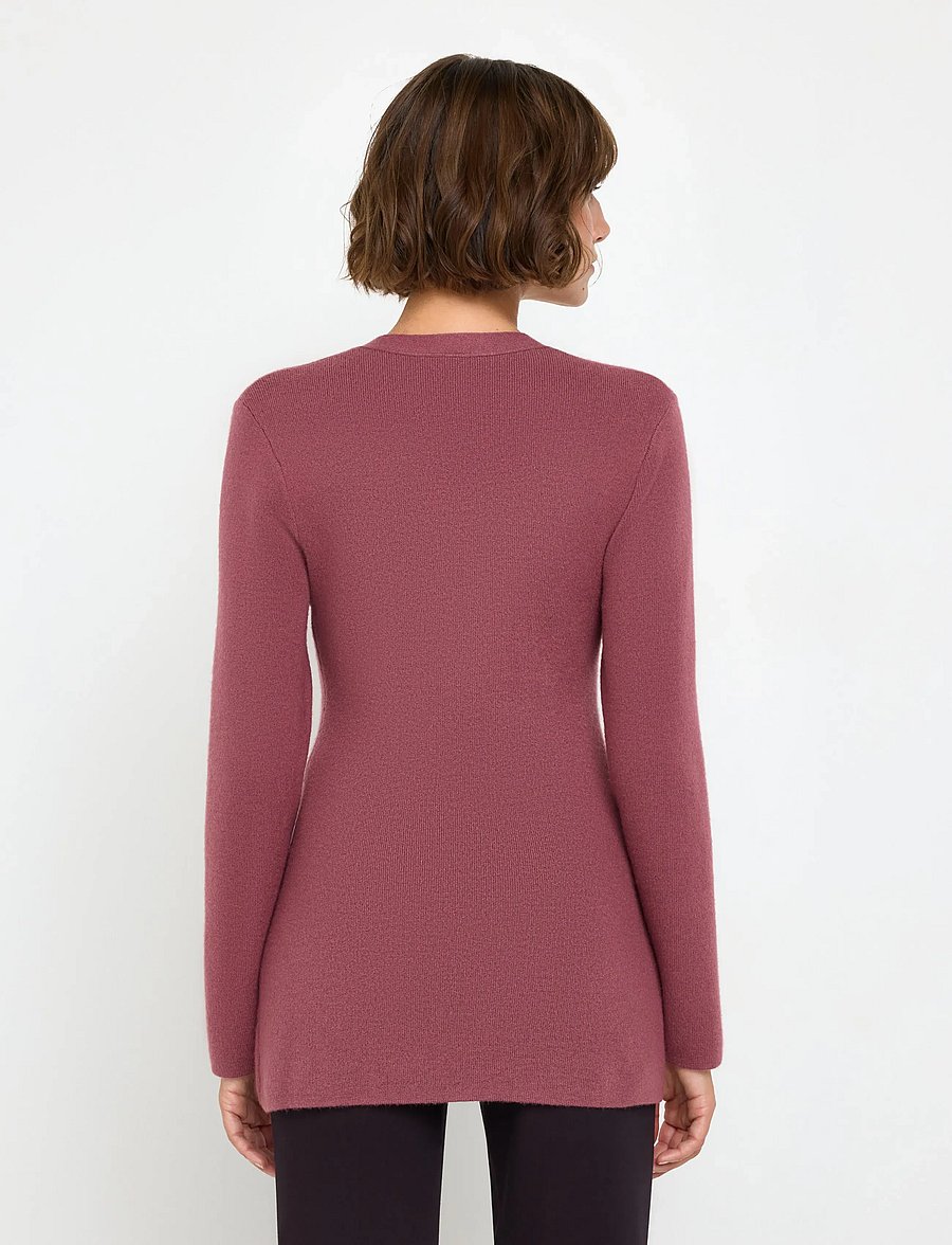 Lindex - Figure fit cardigan - cardigans - dark dusty lilac - 3