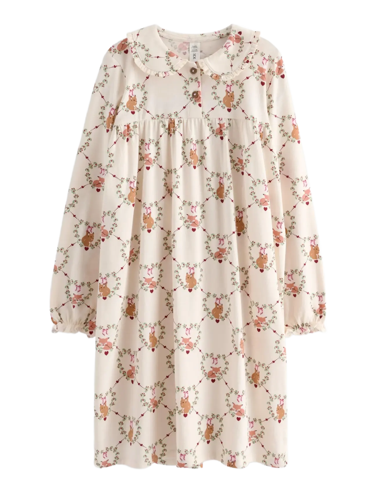 Lindex Nightdress - Nattlinnen - DUSTY WHITE / cream