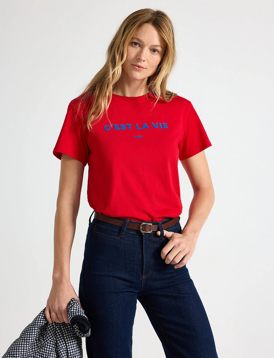 Lindex - T-shirt - t-shirts - red - 0