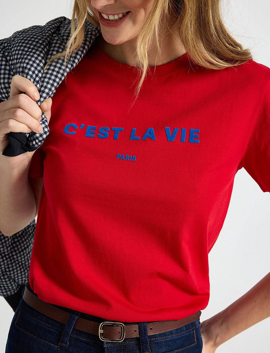 Lindex - T-shirt - t-shirts - red - 4
