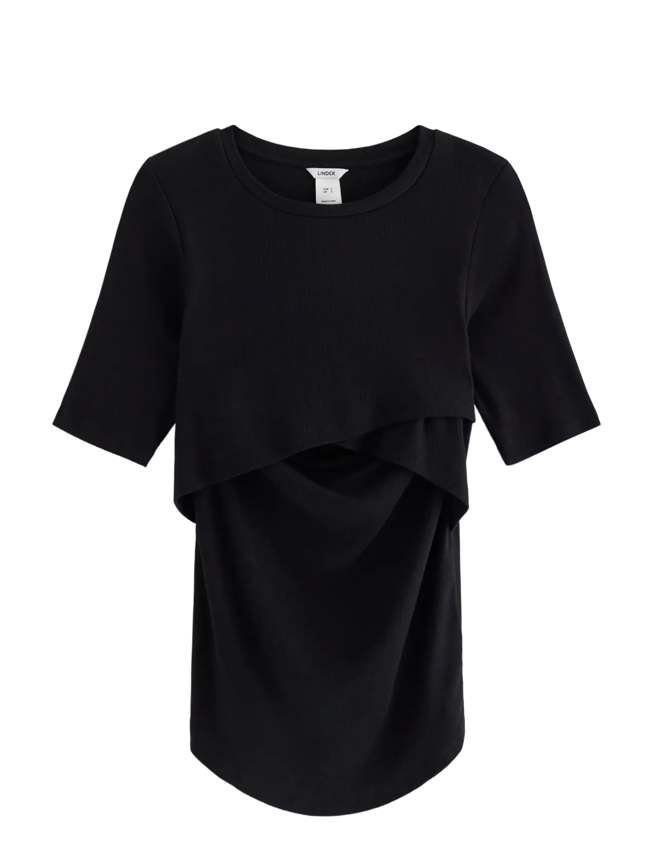 Lindex MOM wrap nursing top - Överdelar - black - Mammakläder - BLACK / black