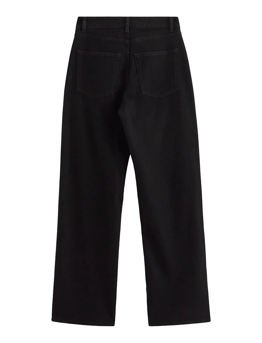 Lindex - Straight jeans with rhinestones - black denim - 1