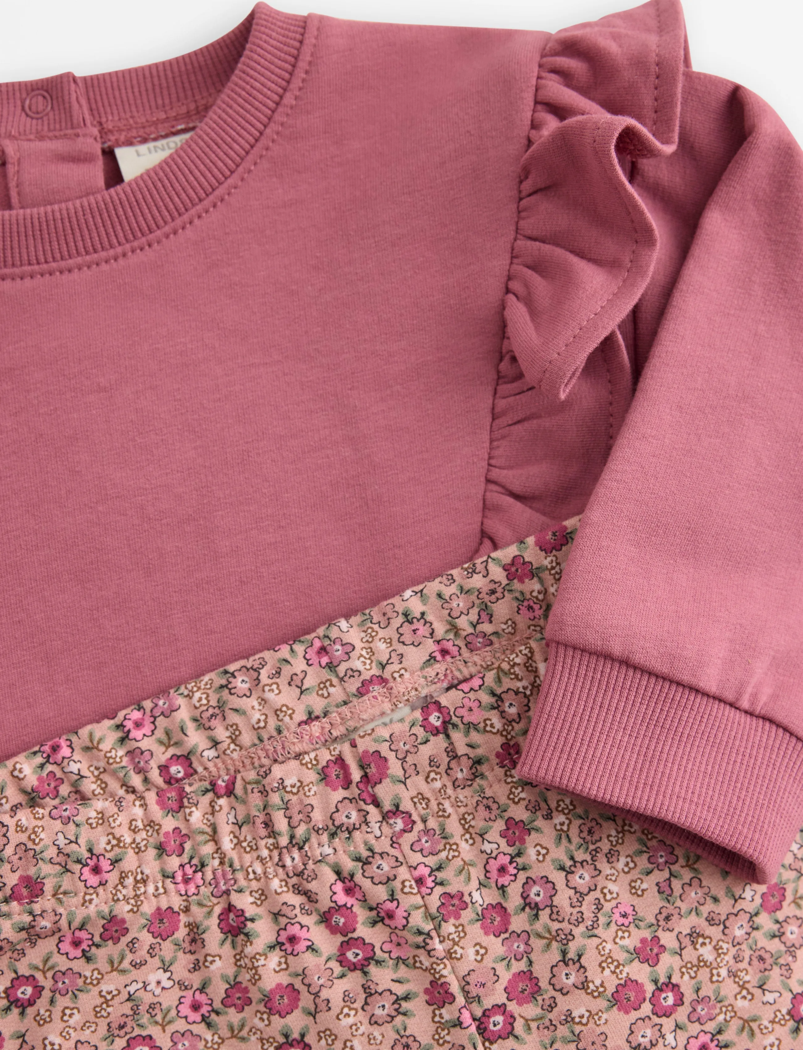 Lindex - Set with sweatshirt and leggings - sets mit langärmeligem t-shirt - dusty pink - 2