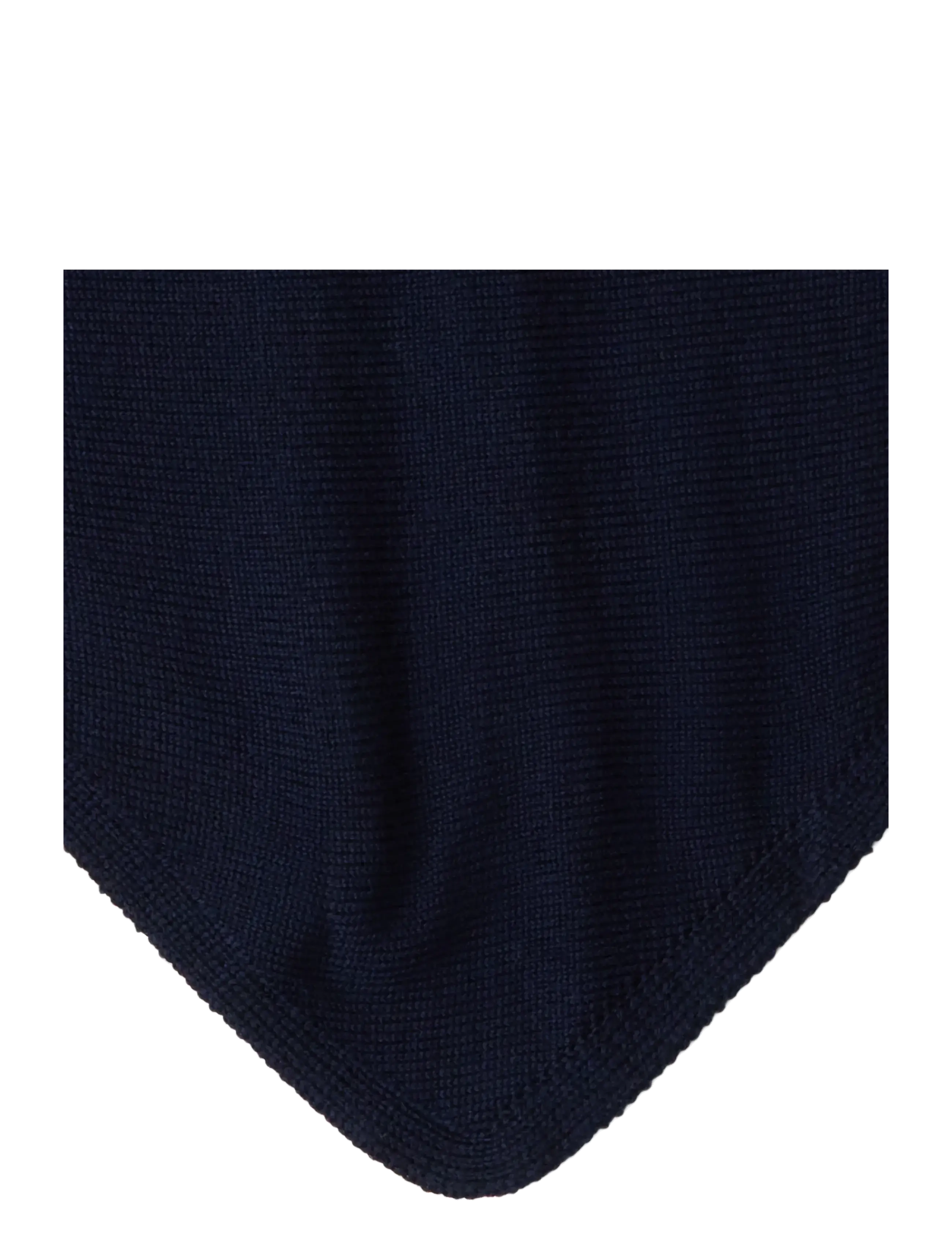 Lindex - Triangle scarf in merino wool - kerged sallid - dark blue - 1