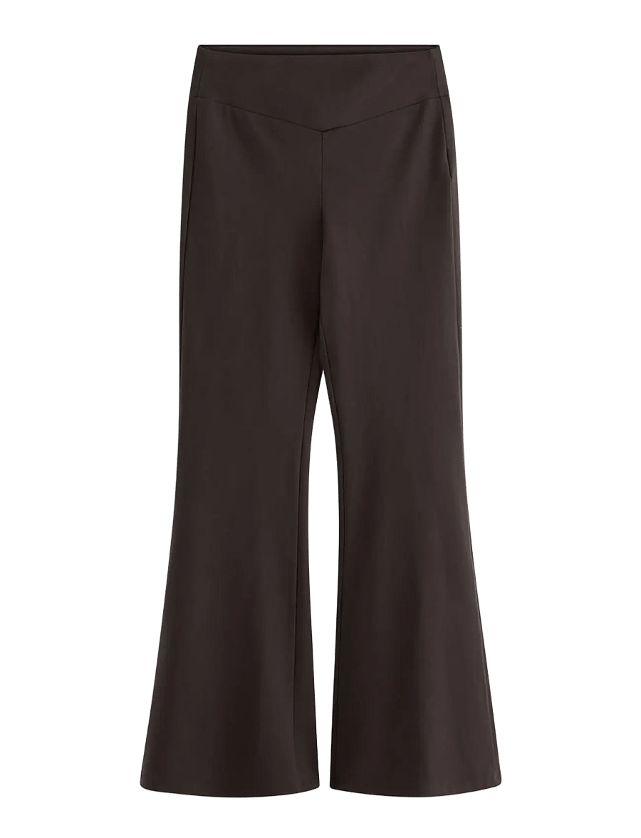 Lindex - Flared leggings - retuusid - dark brown - 1
