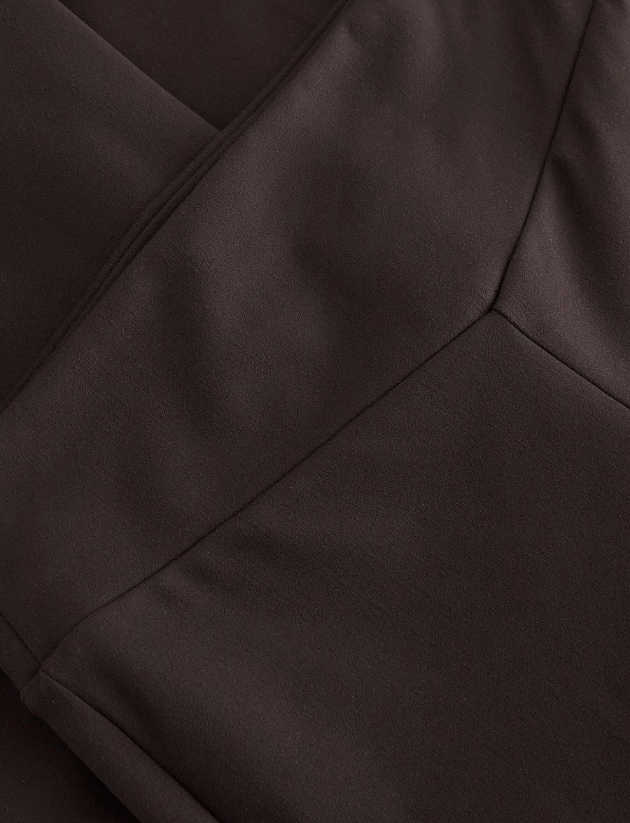 Lindex - Flared leggings - retuusid - dark brown - 5