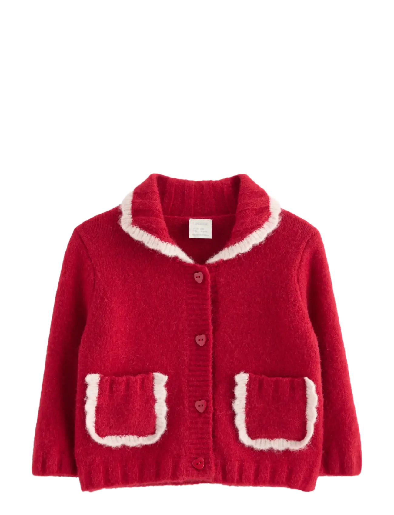 Lindex Cardigan - Kleidung - DARK DUSTY RED / red