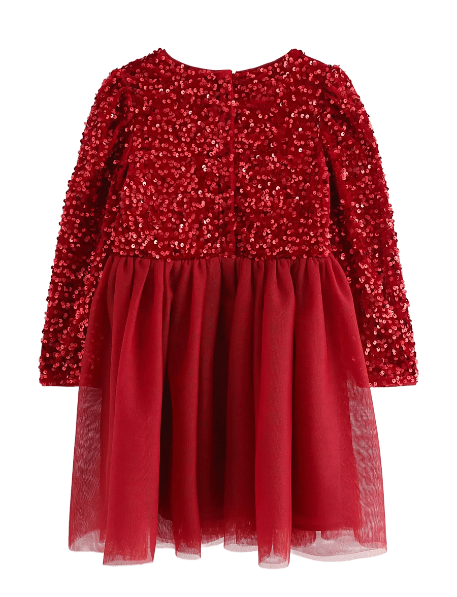 Lindex - Dress with sequins - partykleider - dark dusty red - 1