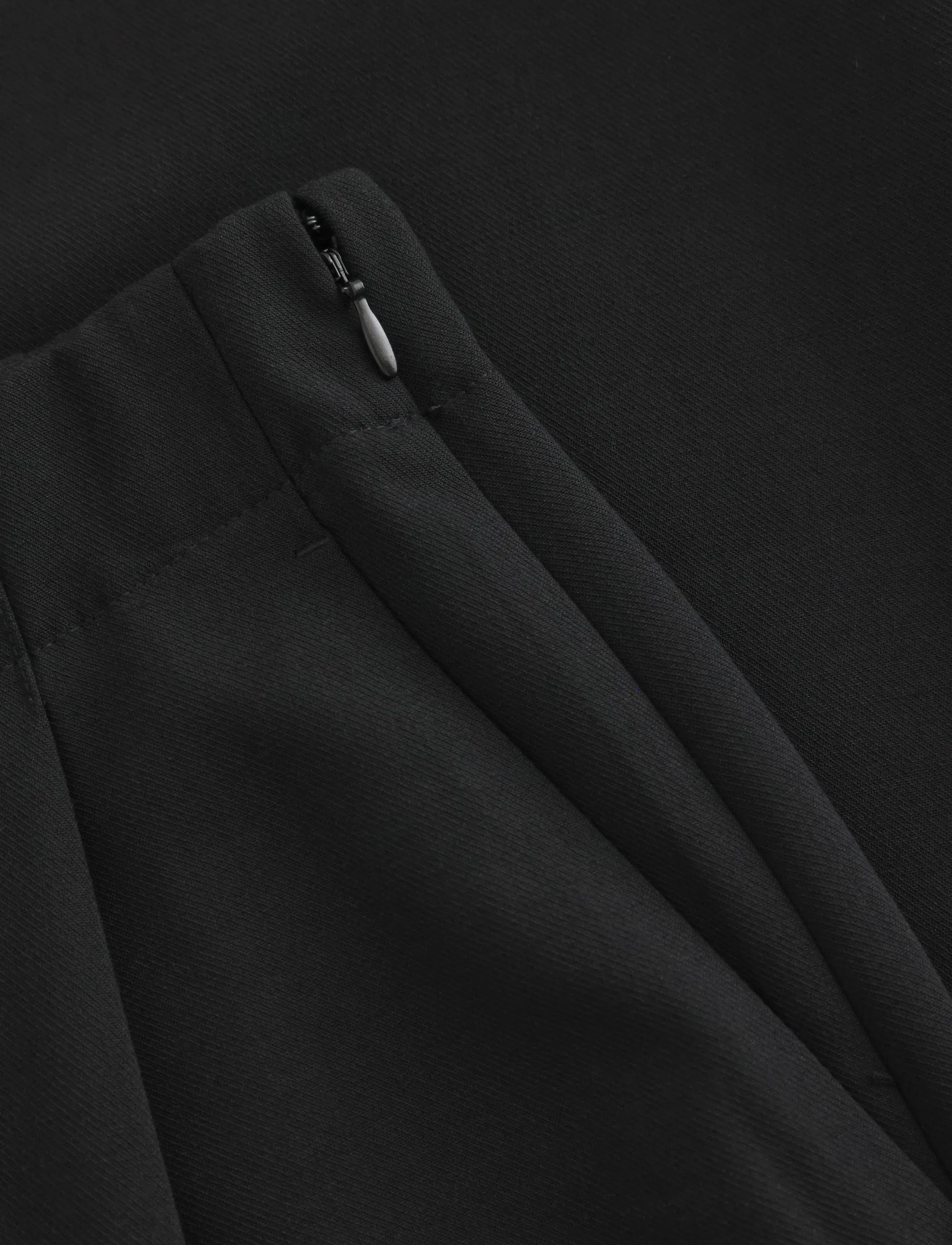 Lindex - Wide trousers with pleats - black - 5
