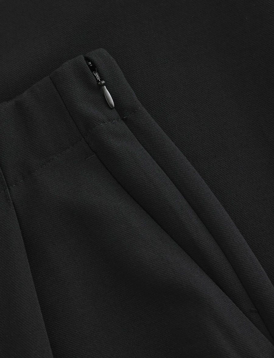 Lindex - Wide trousers with pleats - hosen mit weitem bein - black - 5