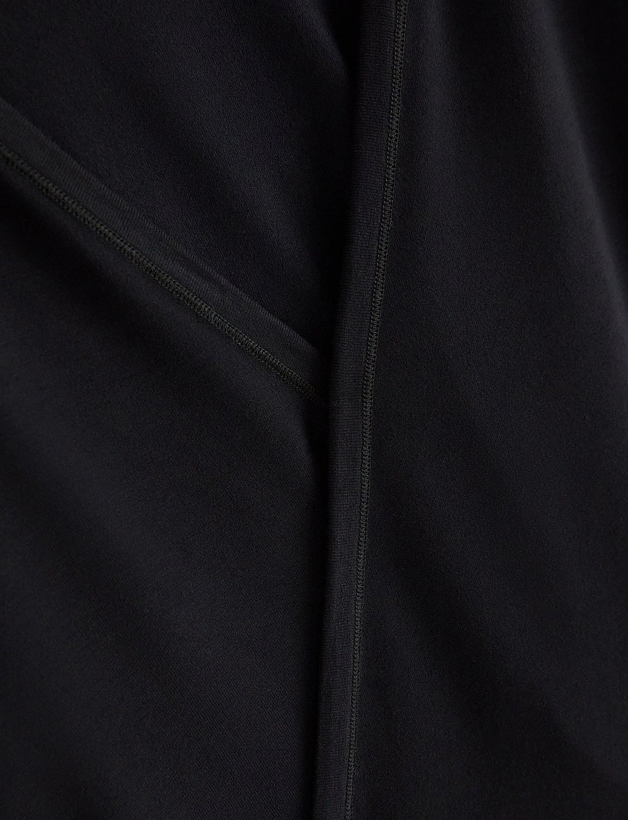 Lindex - Long-sleeved wrap top - langärmlige tops - black - 5