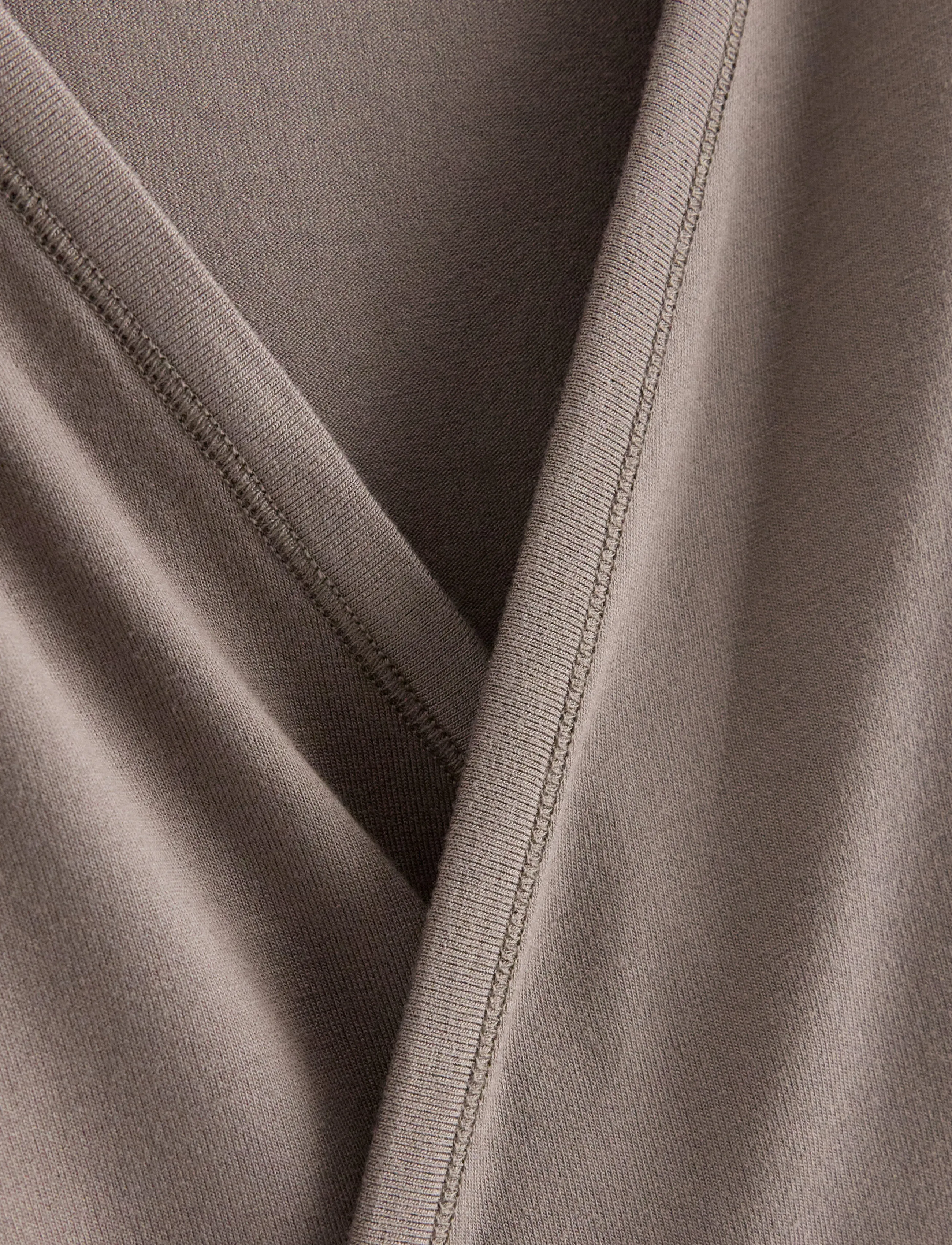 Lindex - Long-sleeved wrap top - long-sleeved tops - dark khaki - 5