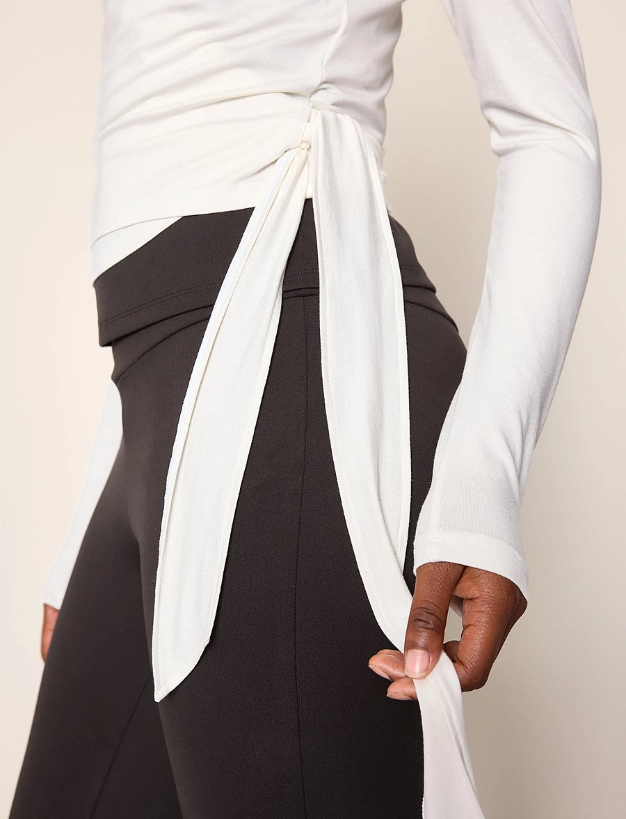 Lindex - Long-sleeved wrap top - langärmlige tops - off white - 4