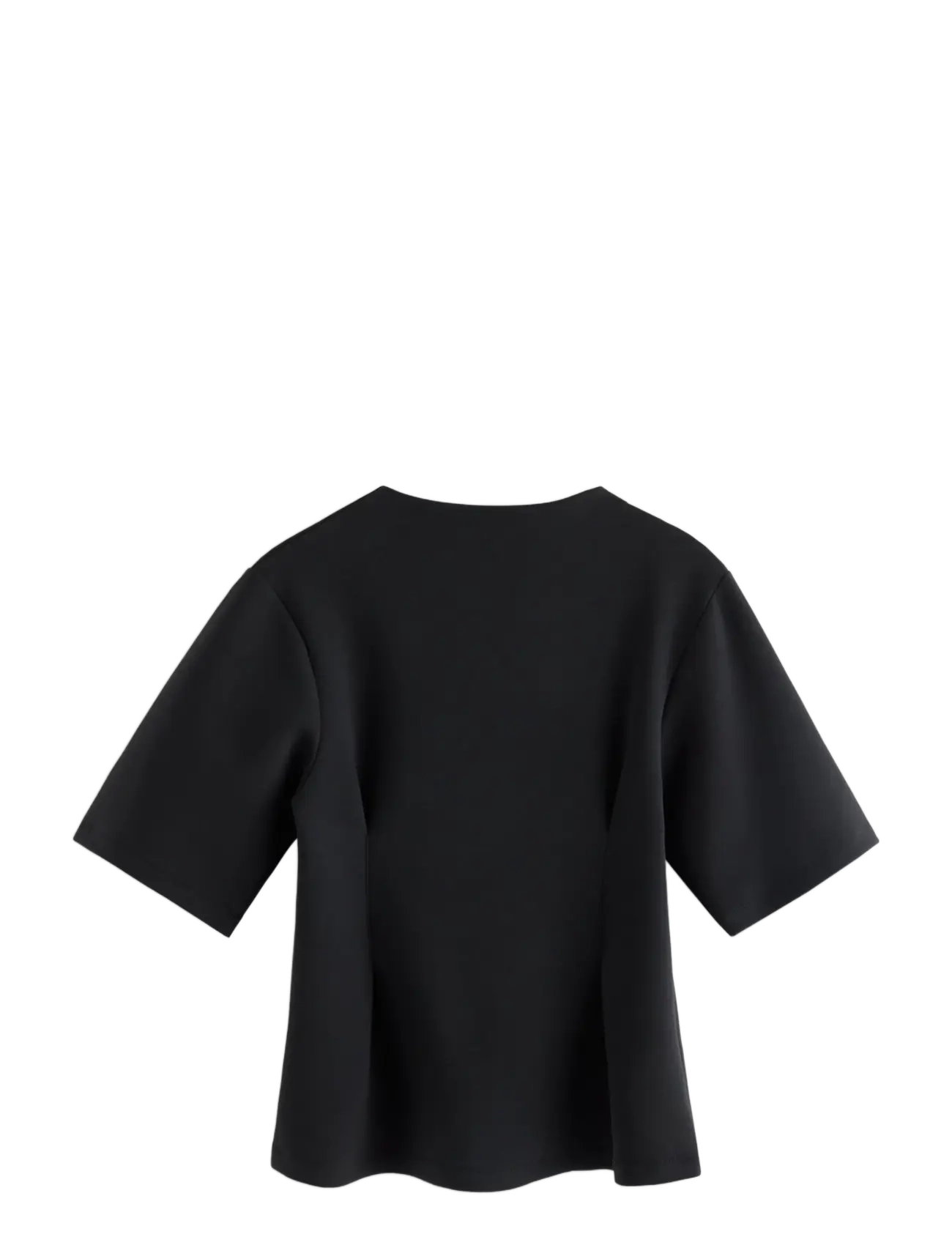 Lindex - Short-sleeved top in sturdy material - t-shirts - black - 1