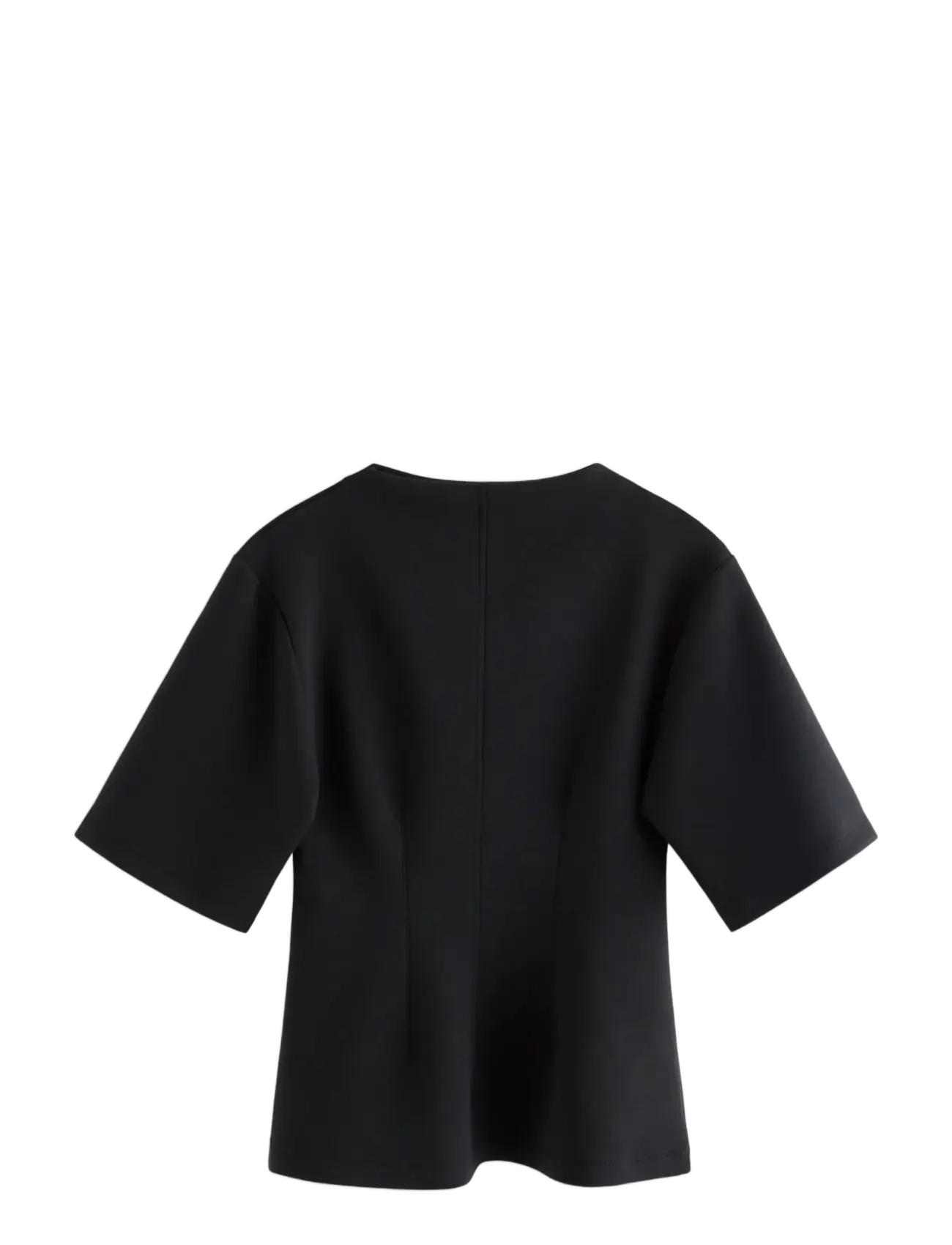 Lindex - Short-sleeved top in sturdy material - t-shirts - black - 2