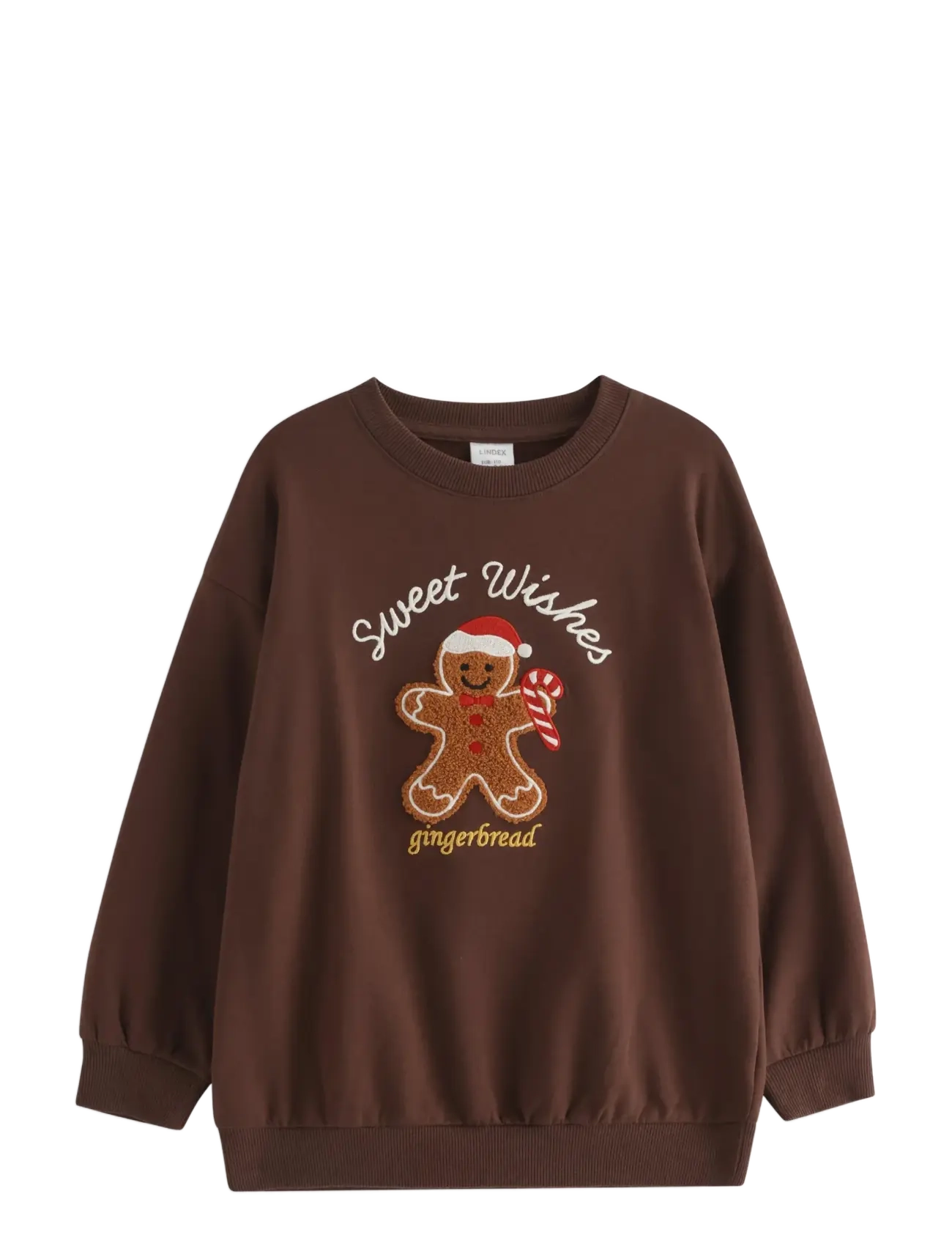 Lindex - Sweatshirt with brushed inside - dark brown - 1