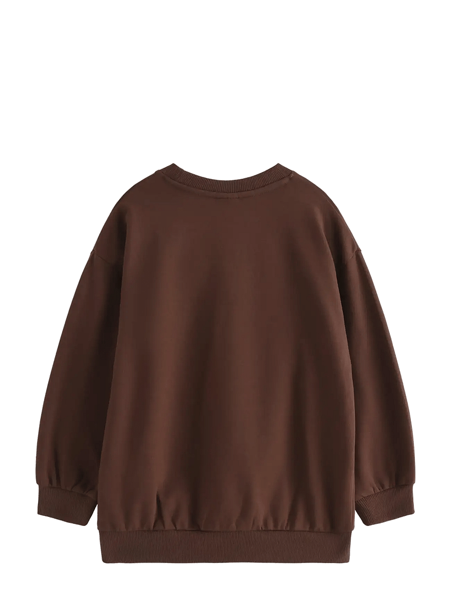 Lindex - Sweatshirt with brushed inside - dark brown - 2