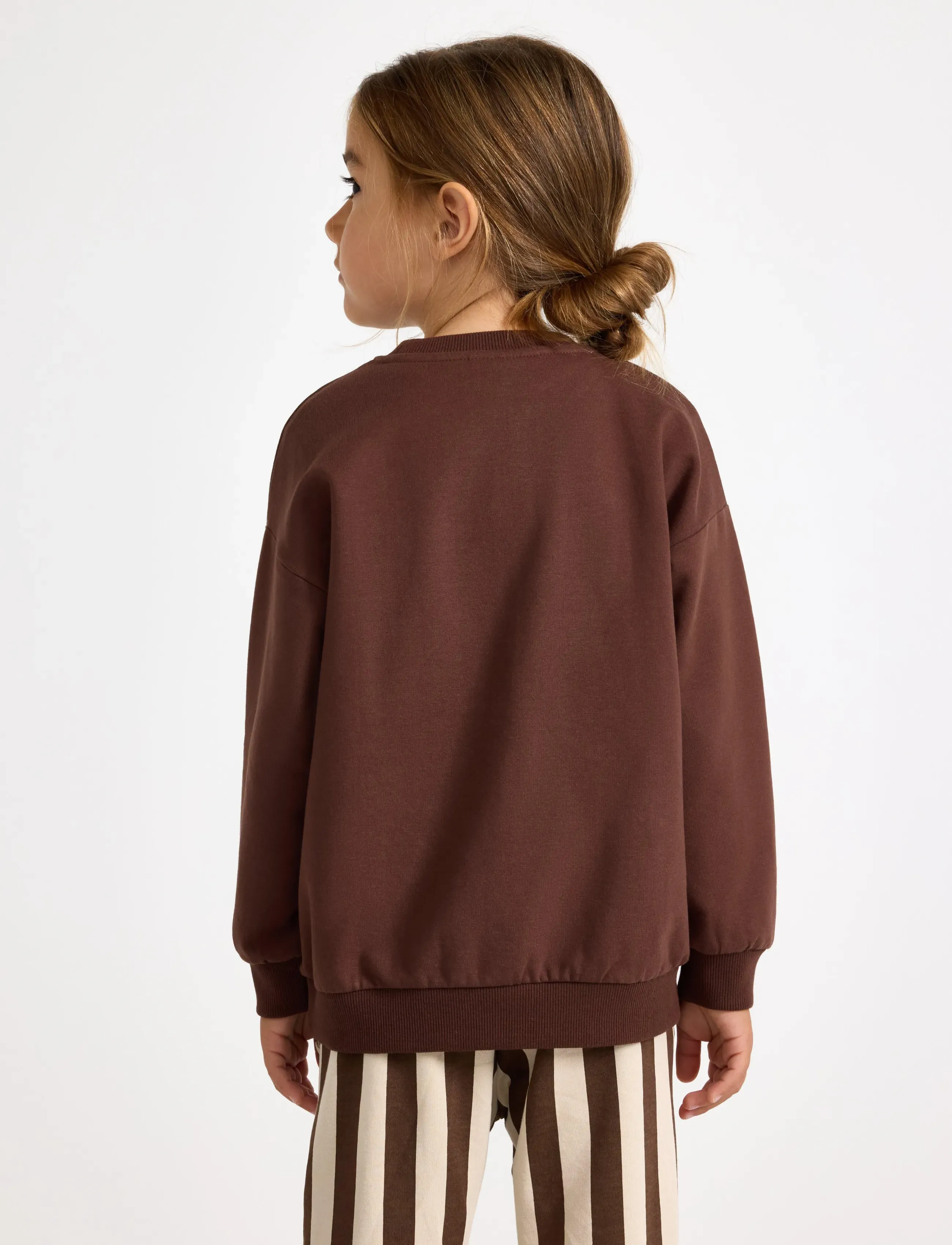 Lindex - Sweatshirt with brushed inside - dark brown - 3