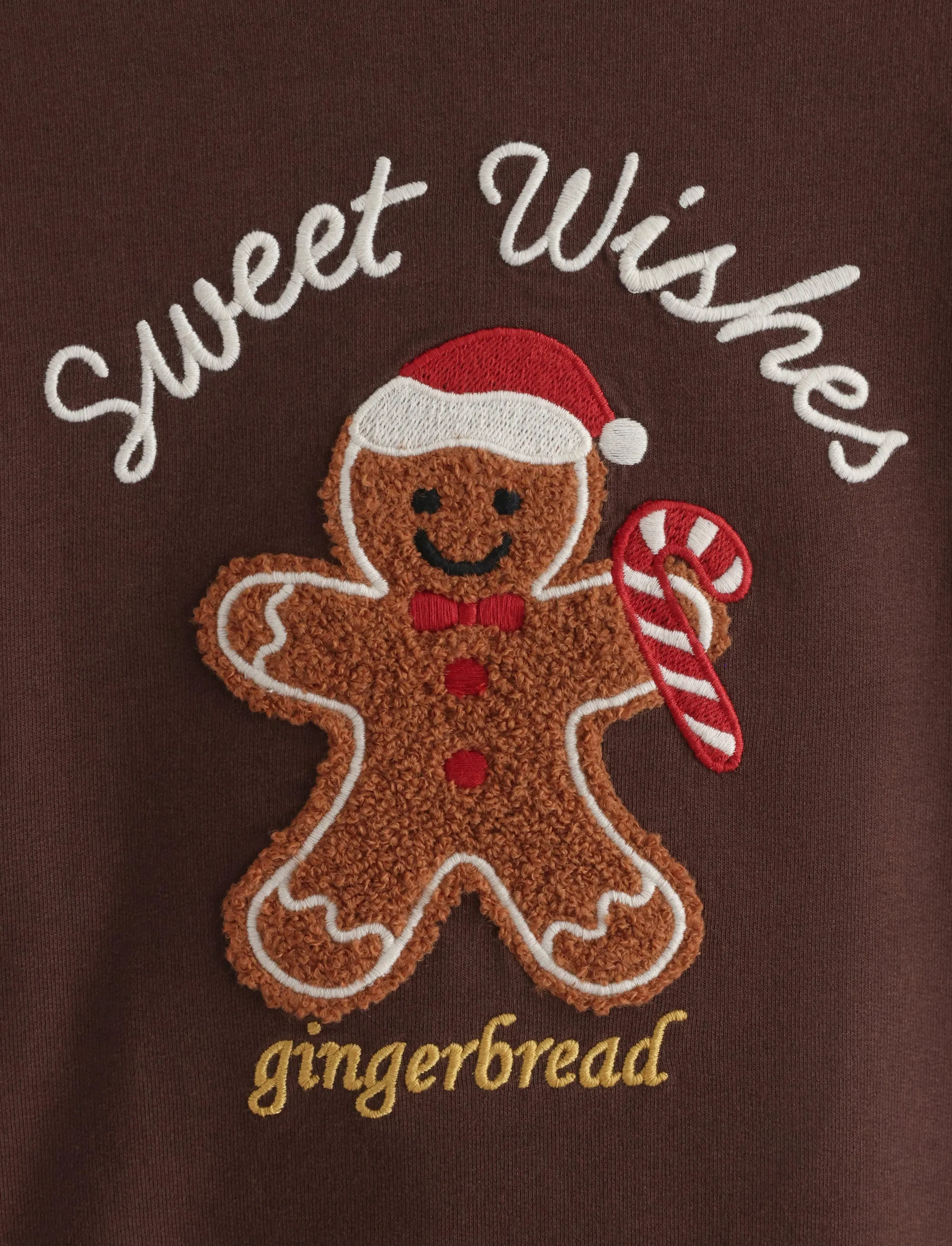 Lindex - Sweatshirt with brushed inside - dark brown - 5
