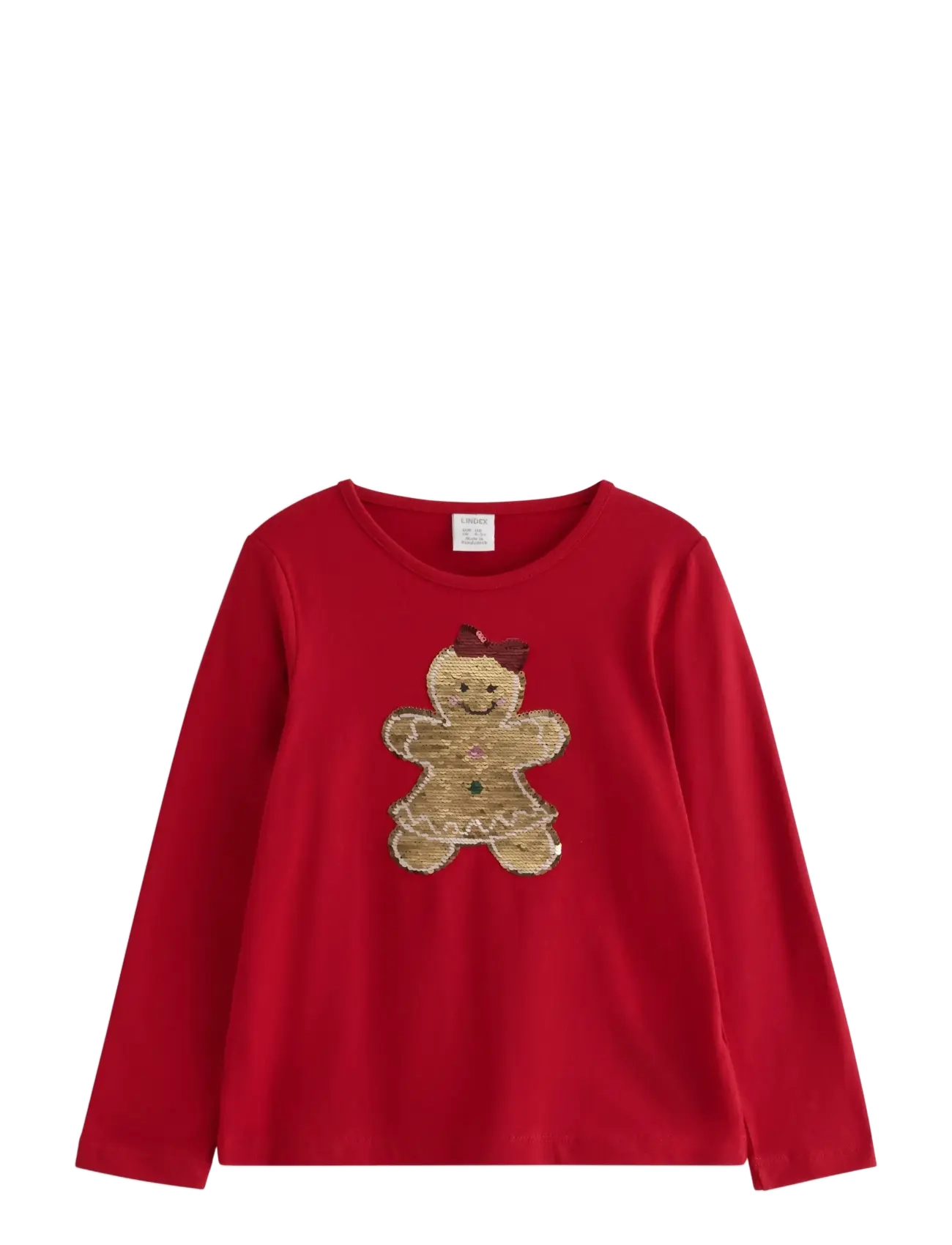 Lindex Long-sleeved top with reversible sequins motif - Oberteile & T-Shirts - DARK RED / red