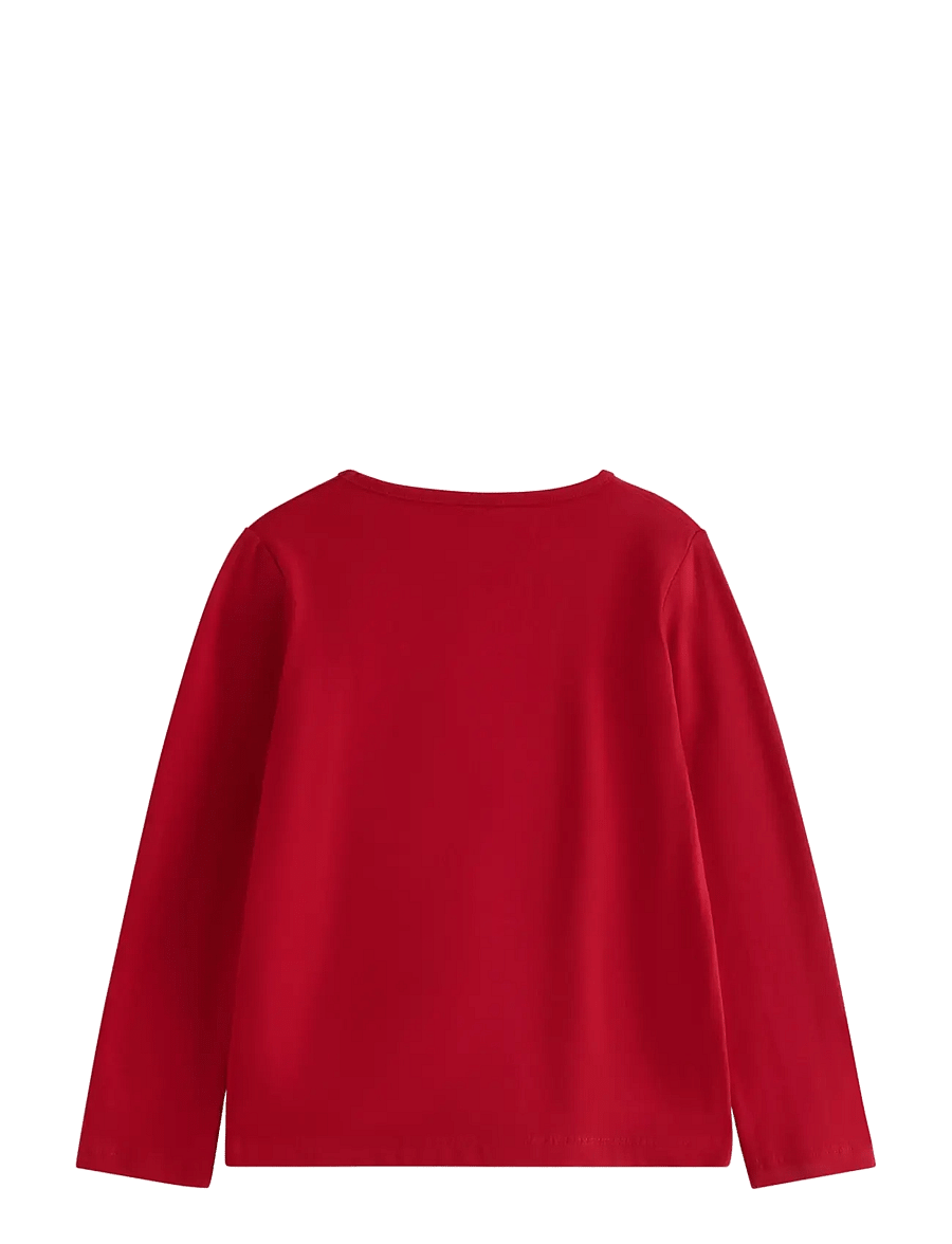 Lindex - Long-sleeved top with reversible sequins motif - langärmelig - dark red - 1