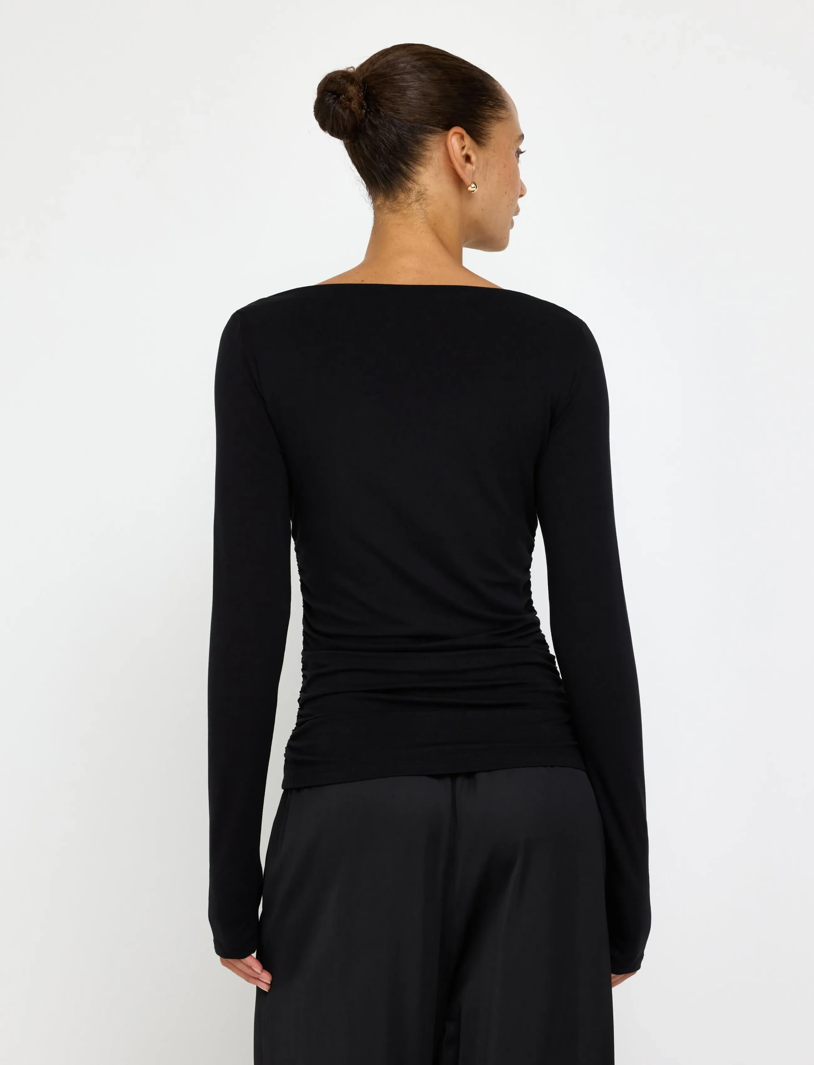 Lindex - Long-sleeved top - black - 3