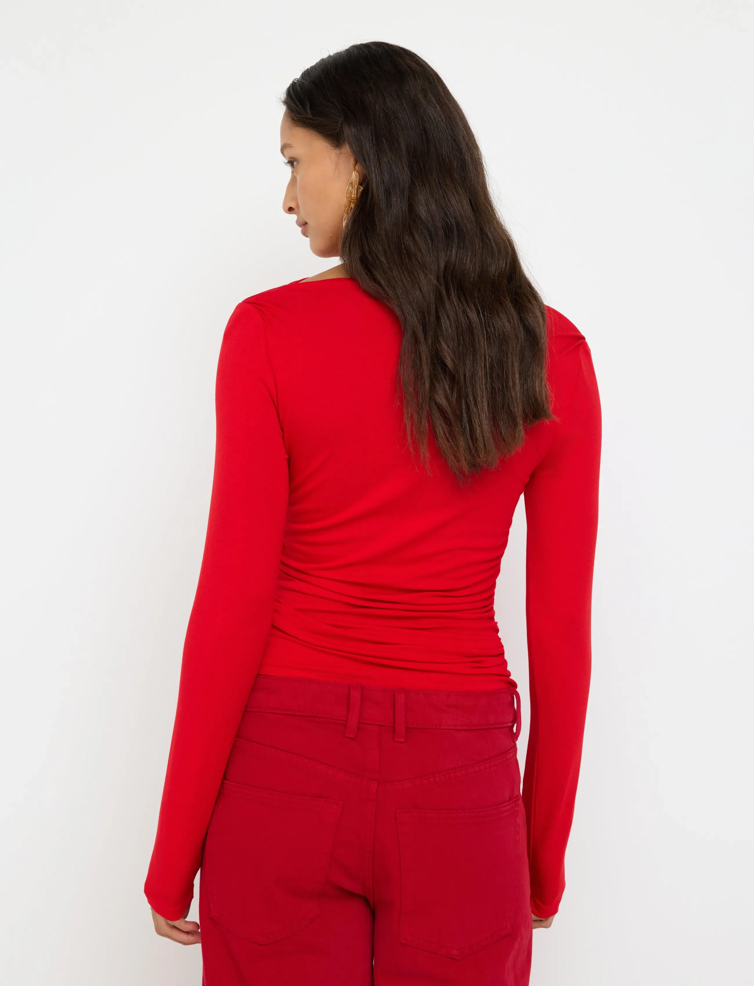 Lindex - Long-sleeved top - pikkade varrukatega topid - red - 3